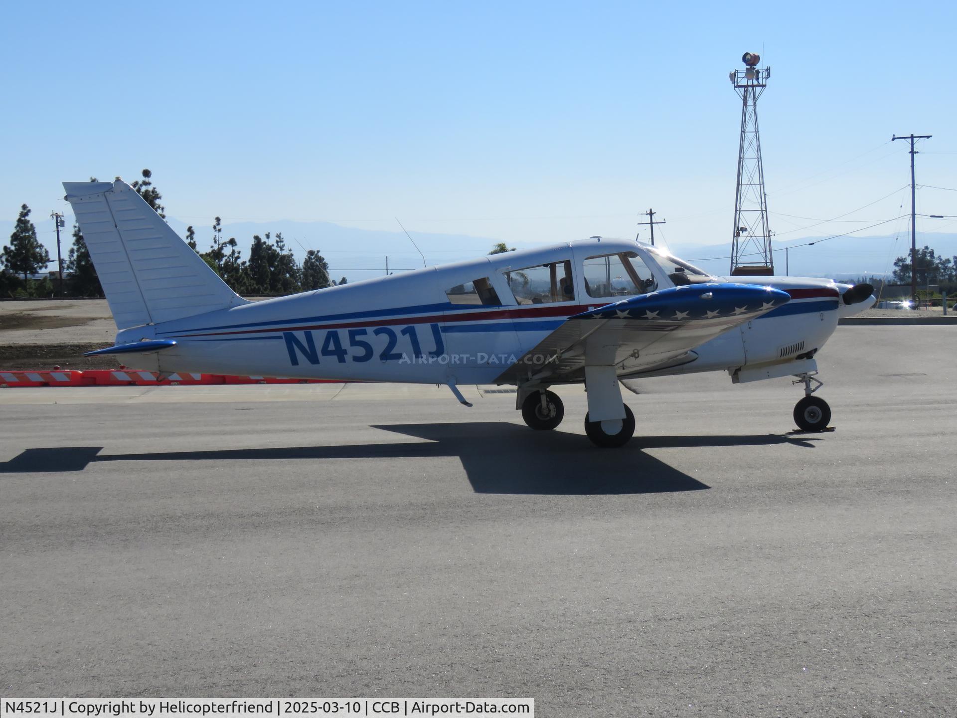 N4521J, 1968 Piper PA-28R-180 Cherokee Arrow C/N 28R-30378, Parked in transit parking