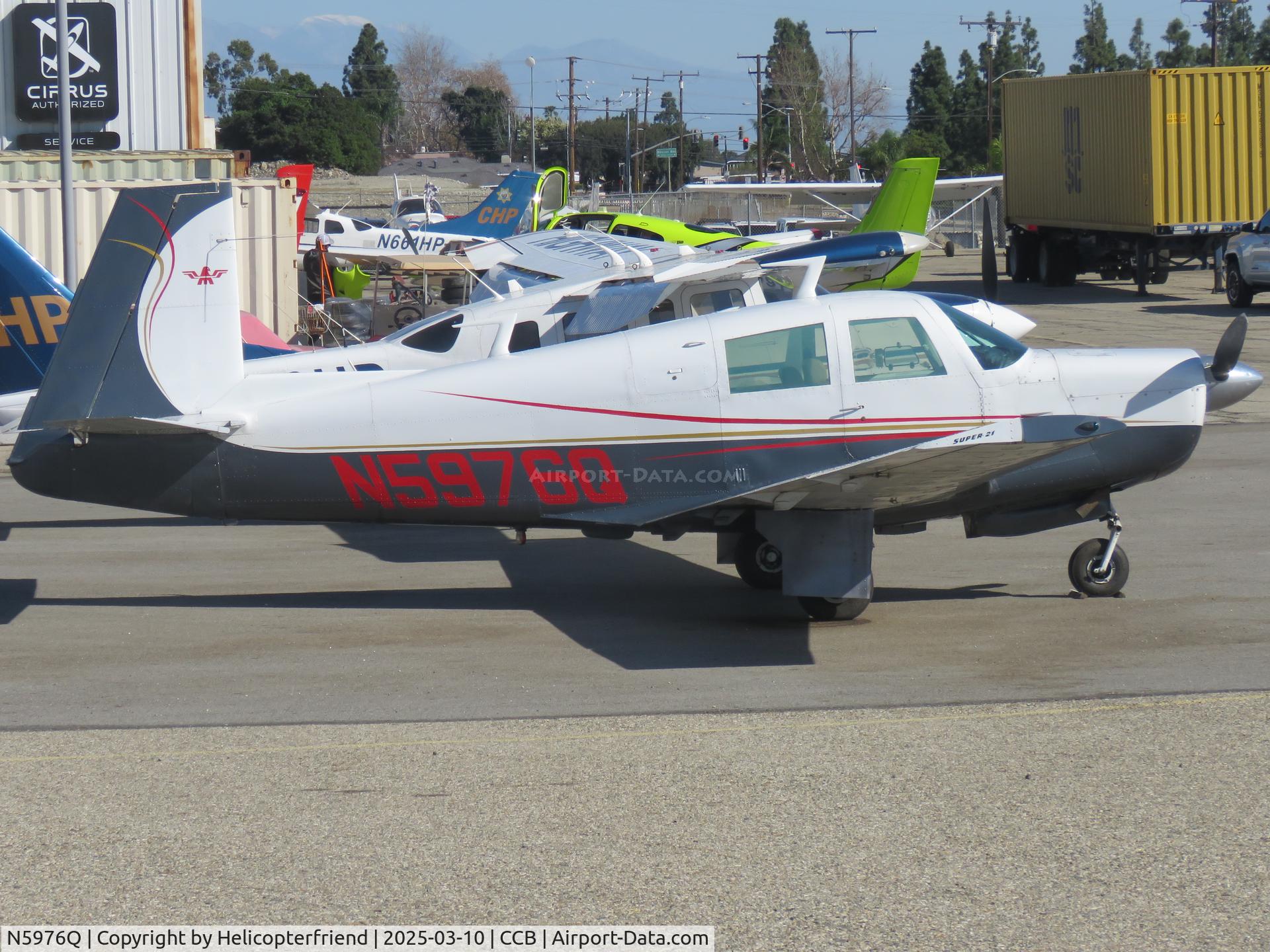 N5976Q, 1965 Mooney M20E C/N 848, Parked by the shop