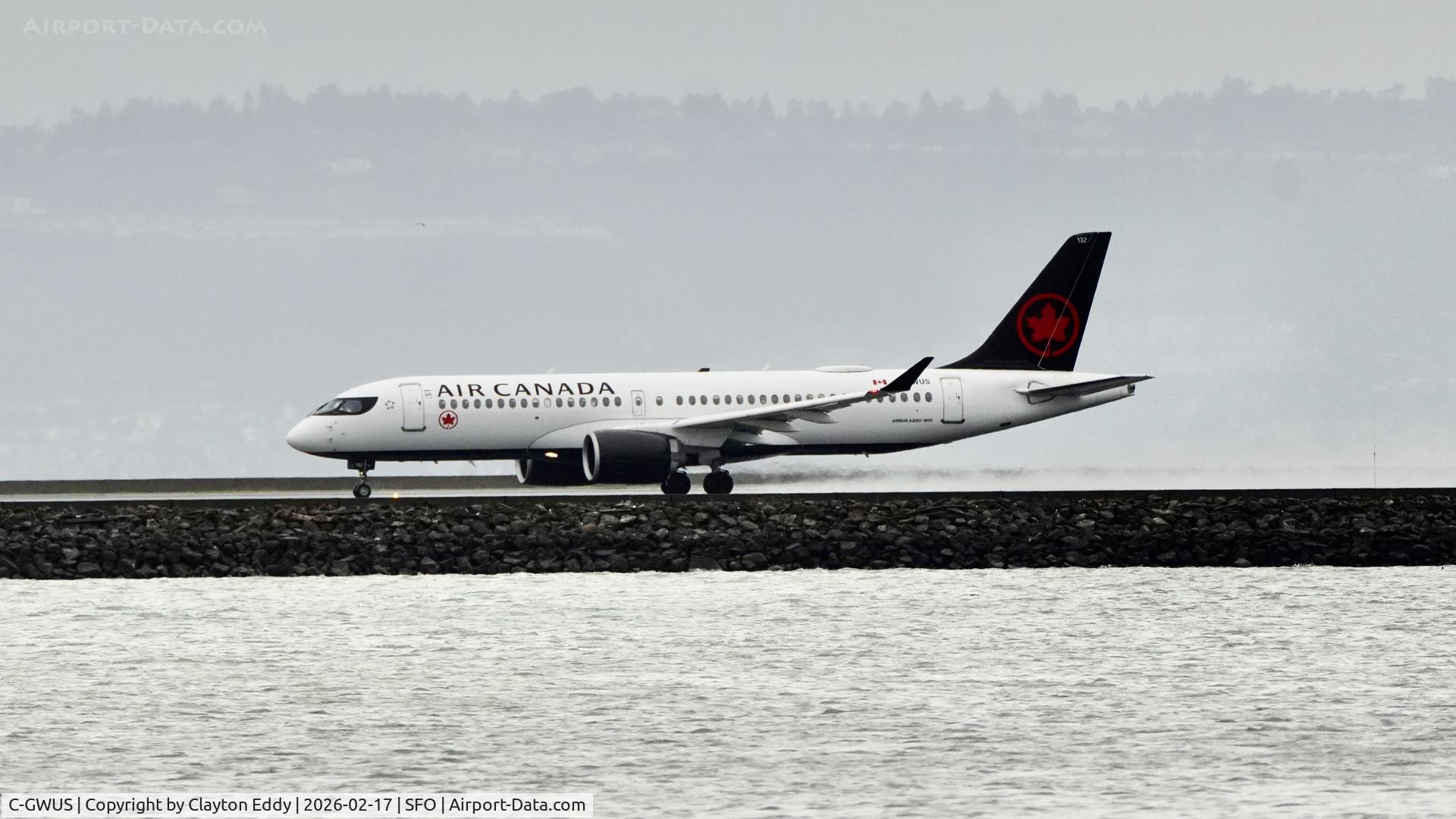 C-GWUS, 2022 Airbus A220-371 C/N 55190, SFO 2026