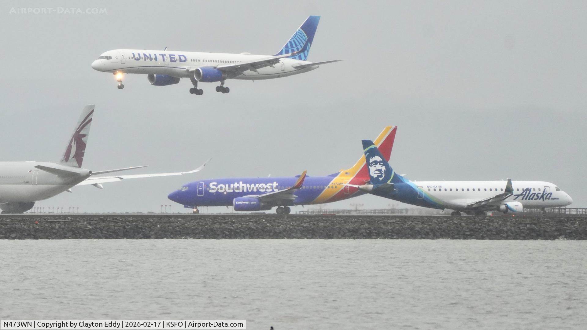 N473WN, 2004 Boeing 737-7H4 C/N 33832, SFO 2026