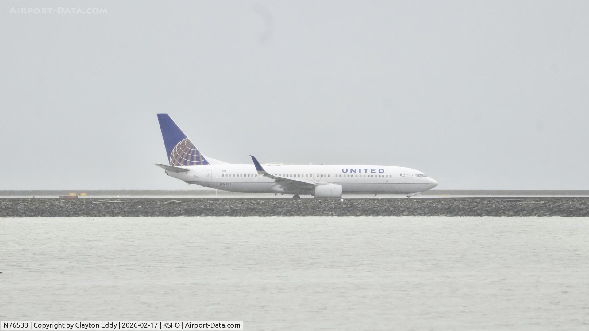 N76533, 2016 Boeing 737-824 C/N 62748, SFO 2026