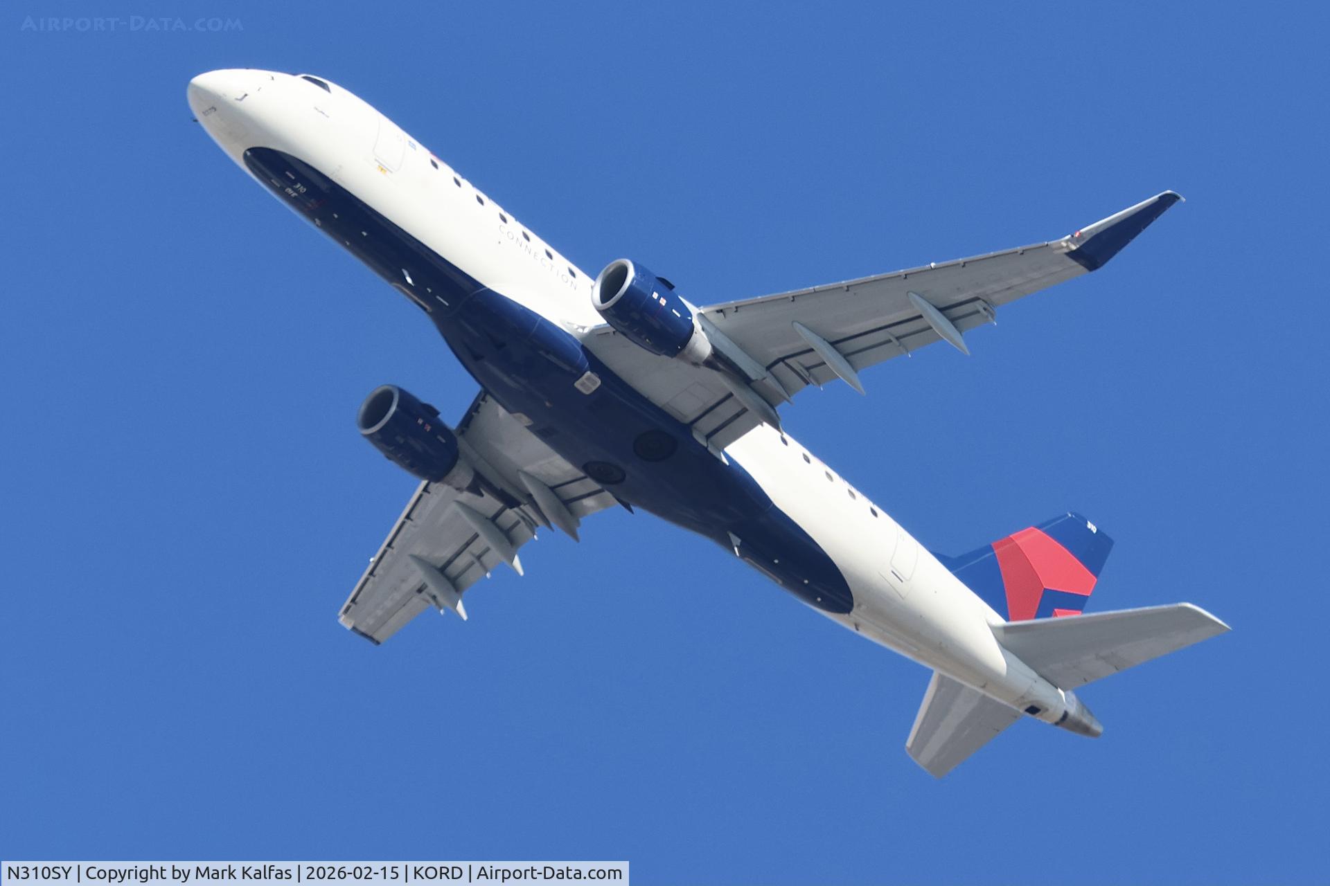N310SY, 2022 Embraer 175LR C/N 913, E75L SkyWest/Delta Connection EMBRAER 175  N310SY SKW3944 ORD-MSP