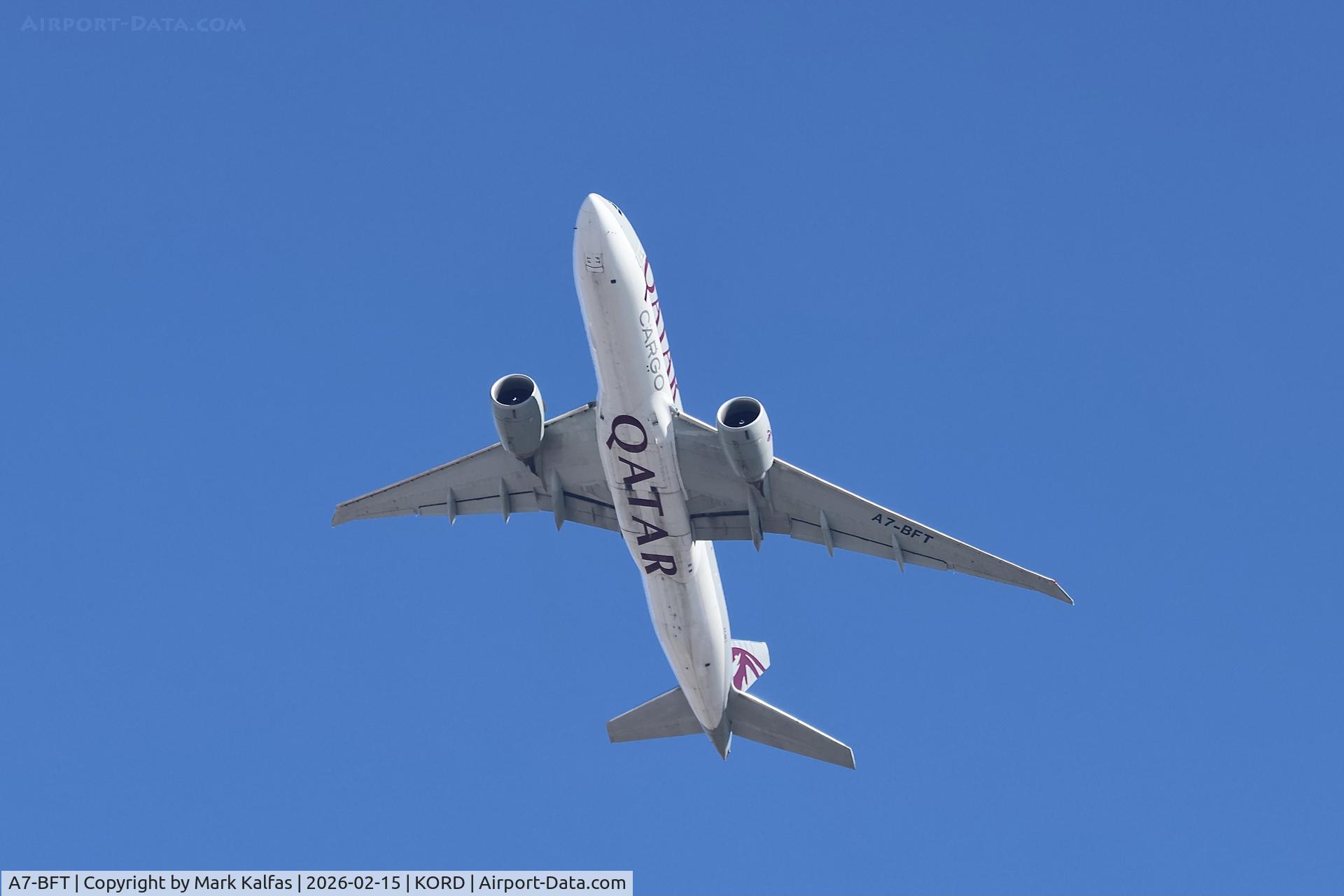 A7-BFT, 2019 Boeing 777-F C/N 66338, B77L QATAR Boeing 777F A7-BFT, QTR8172 ORD-BOG