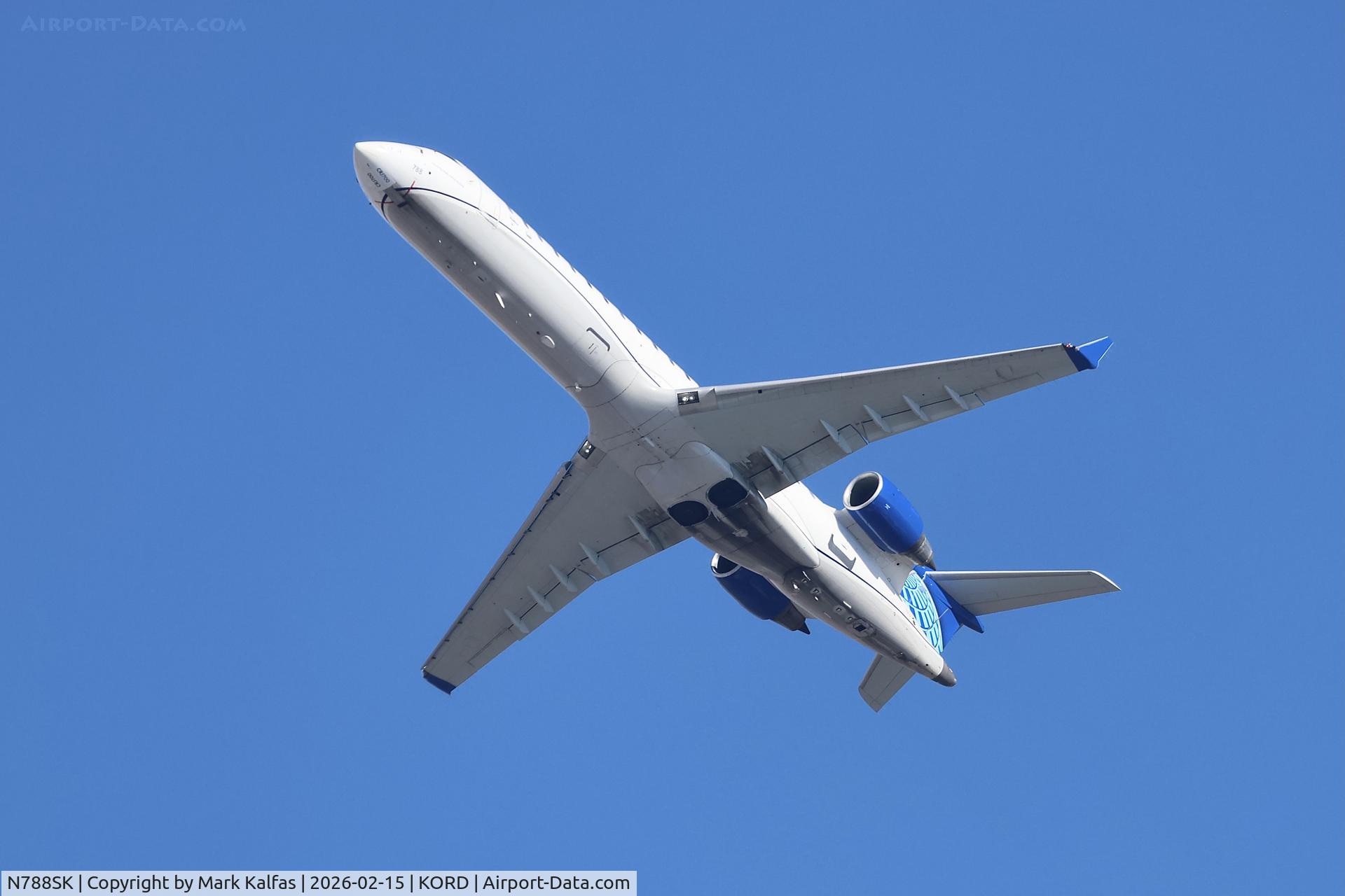 N788SK, 2009 Bombardier CRJ-700 (CL-600-2C10) Regional Jet C/N 10290, CRJ7 SkyWest / United Express Bombardier CRJ-701ER, N788SK, SKW5437 ORD-DLH