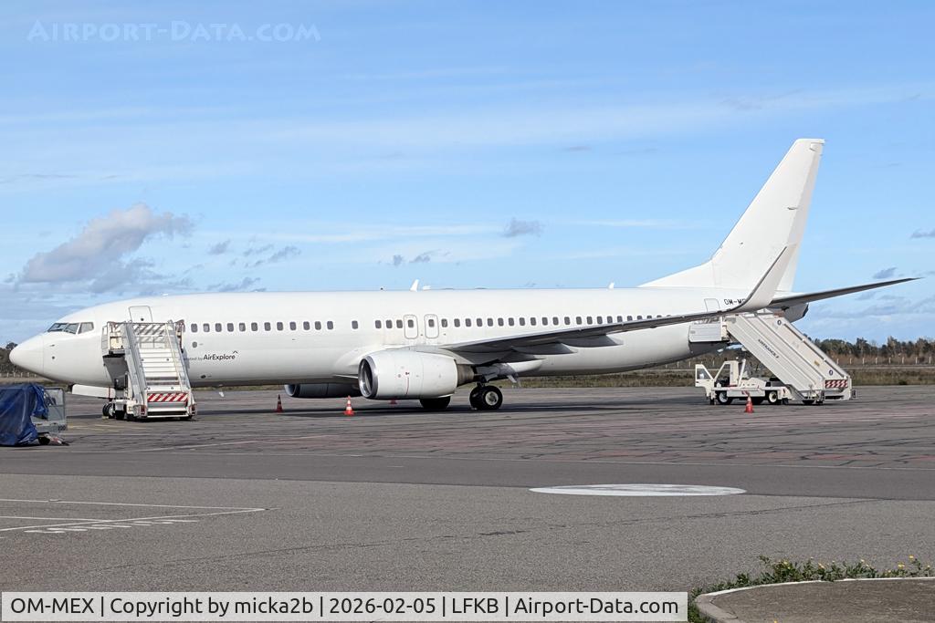 OM-MEX, 2007 Boeing B-737-8GJ(W) C/N 34905, Parked, Air Corsica Leasing