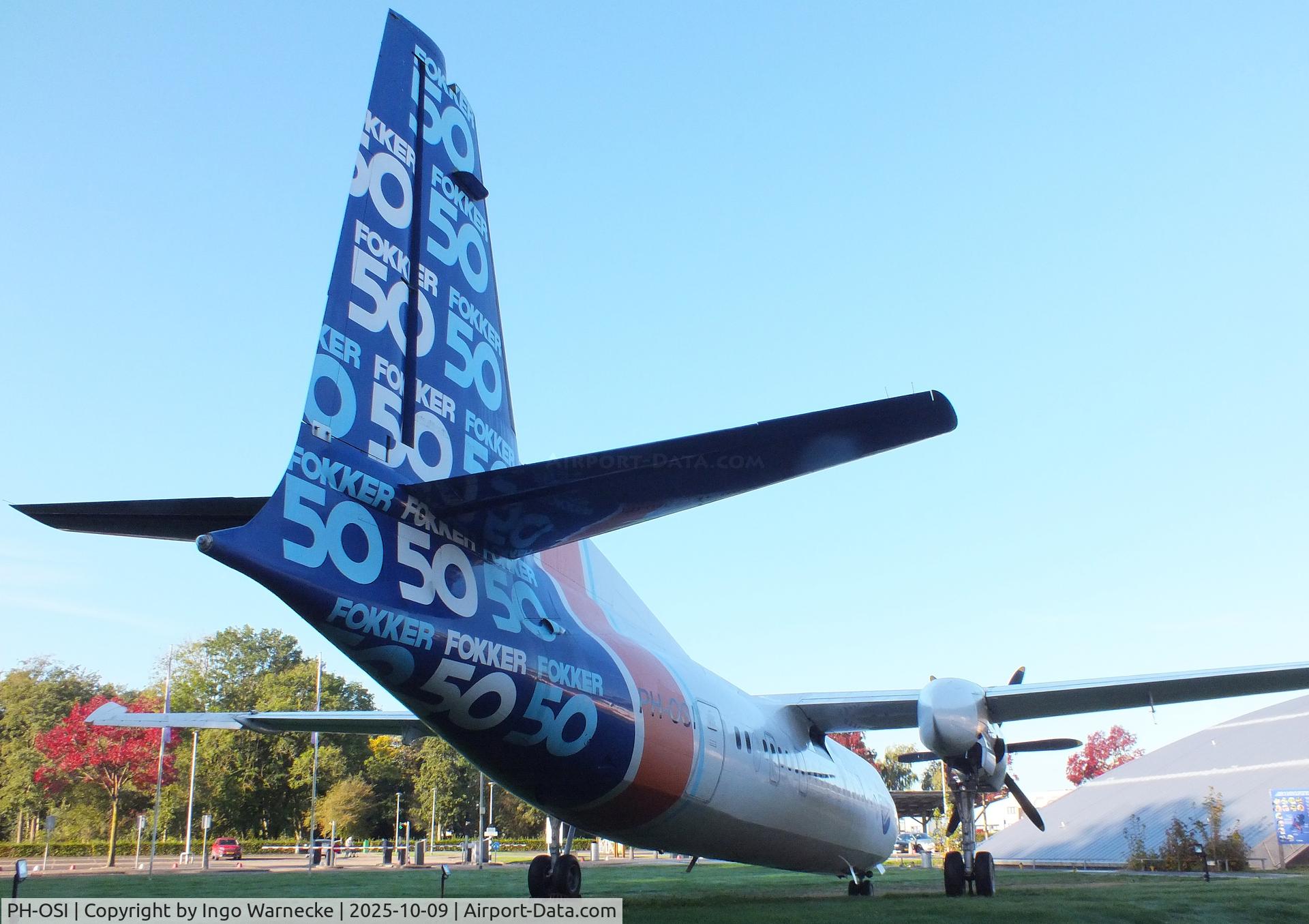 PH-OSI, 1986 Fokker 50 C/N 10688, Fokker 50 at the Aviodrome, Lelystad