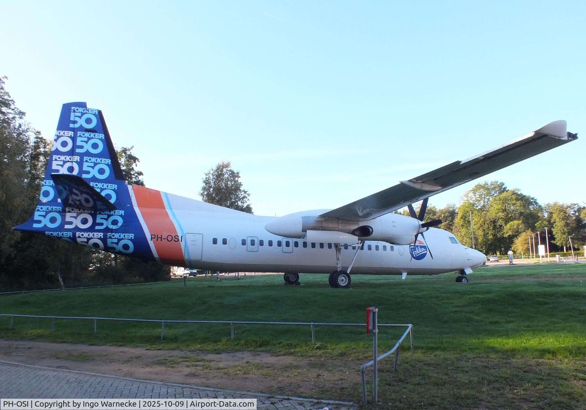 PH-OSI, 1986 Fokker 50 C/N 10688, Fokker 50 at the Aviodrome, Lelystad