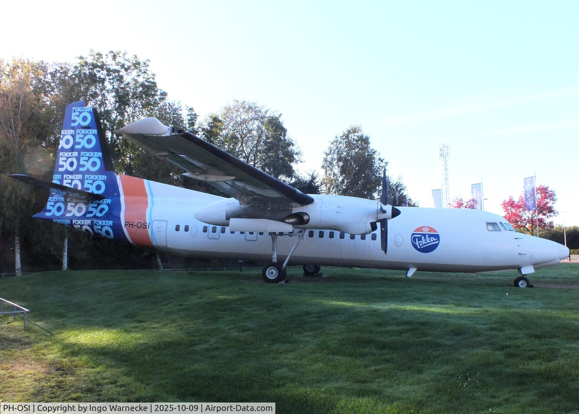 PH-OSI, 1986 Fokker 50 C/N 10688, Fokker 50 at the Aviodrome, Lelystad