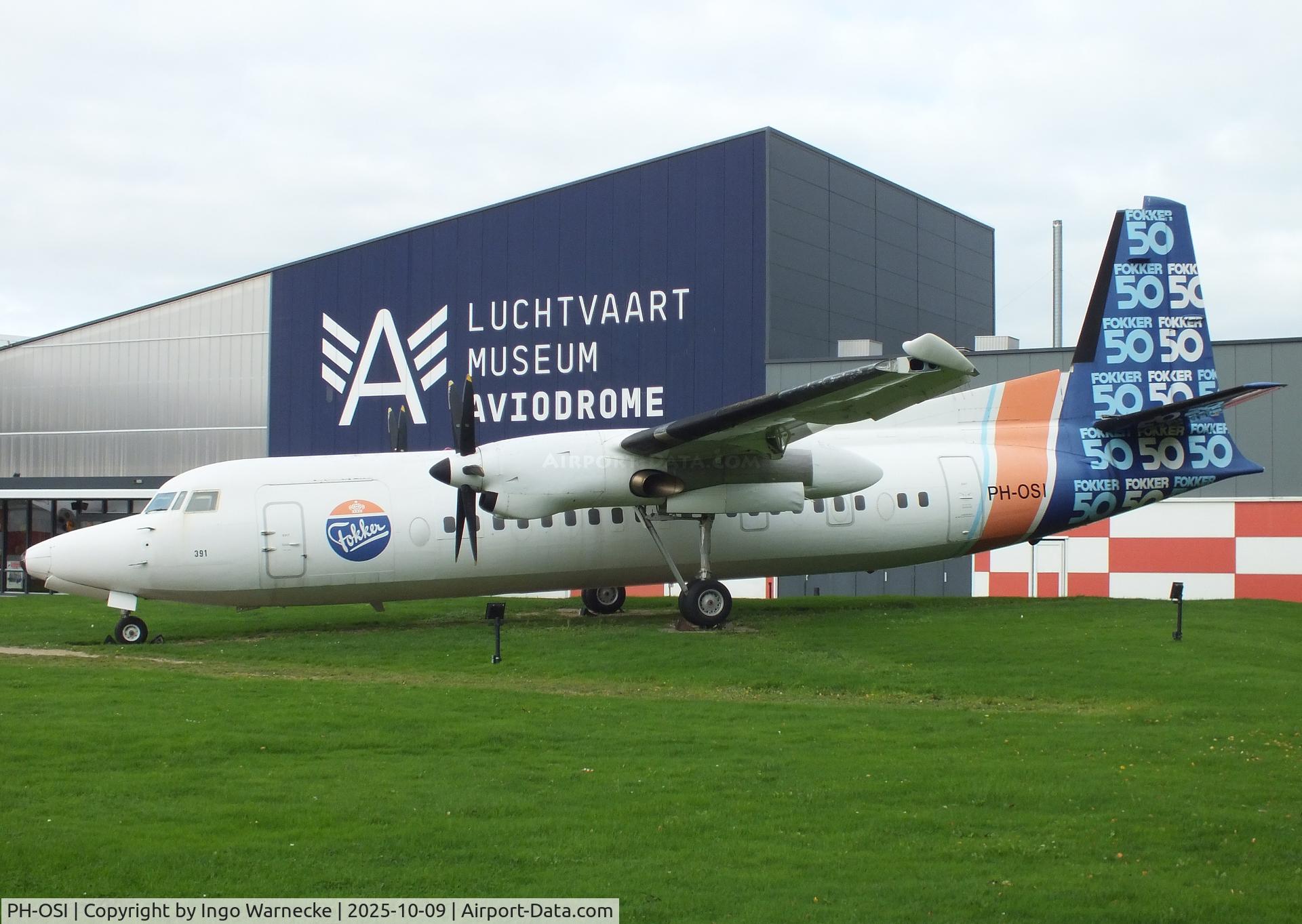 PH-OSI, 1986 Fokker 50 C/N 10688, Fokker 50 at the Aviodrome, Lelystad