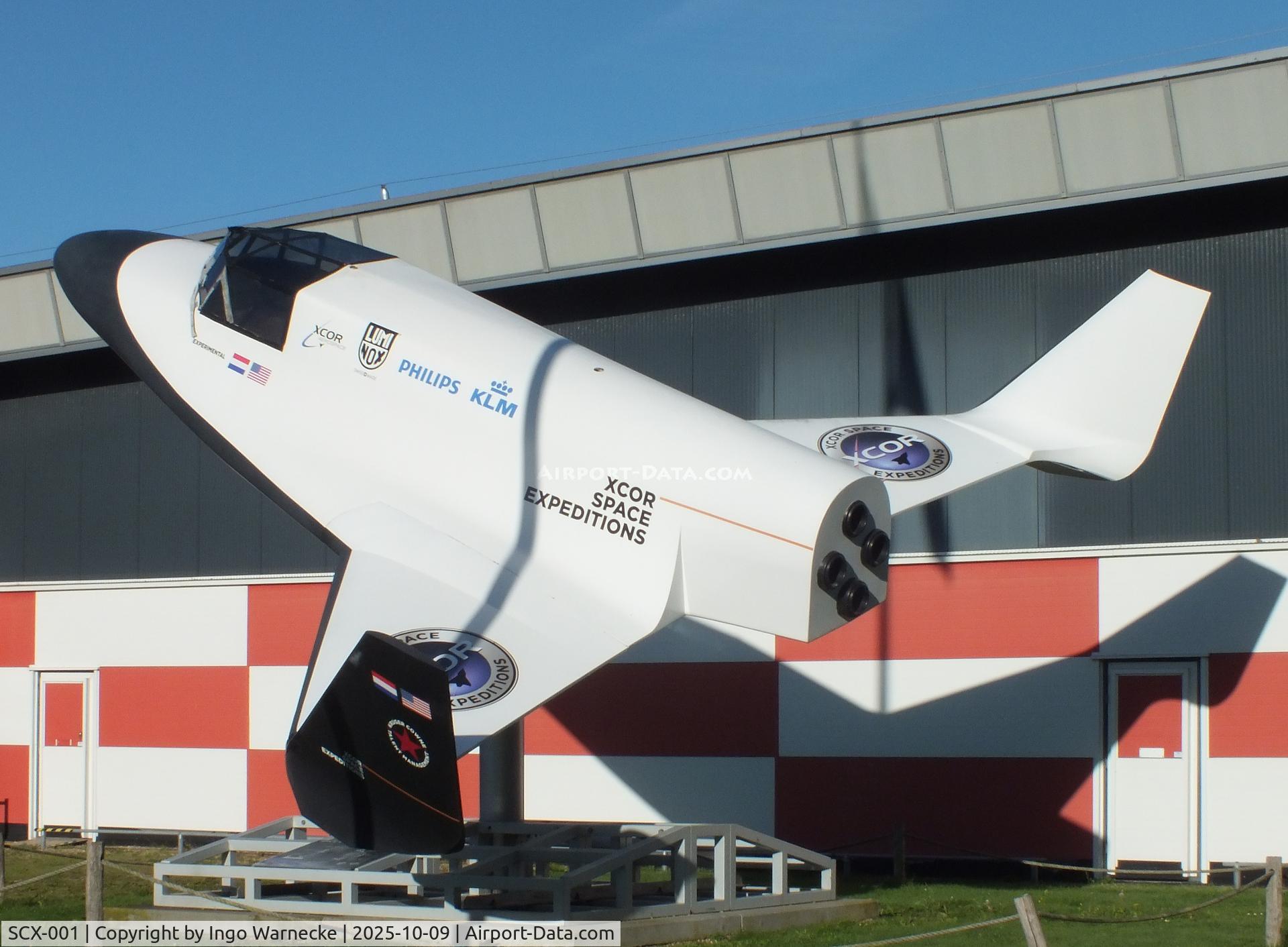 SCX-001, 2013 XCOR Space Expedition Corp. Lynx full scale model C/N 01, full scale mock-up of XCOR Lynx spaceplane project (first displayed in 2013 with mock-registration 'SCX-001') at the Aviodrome, Lelystad