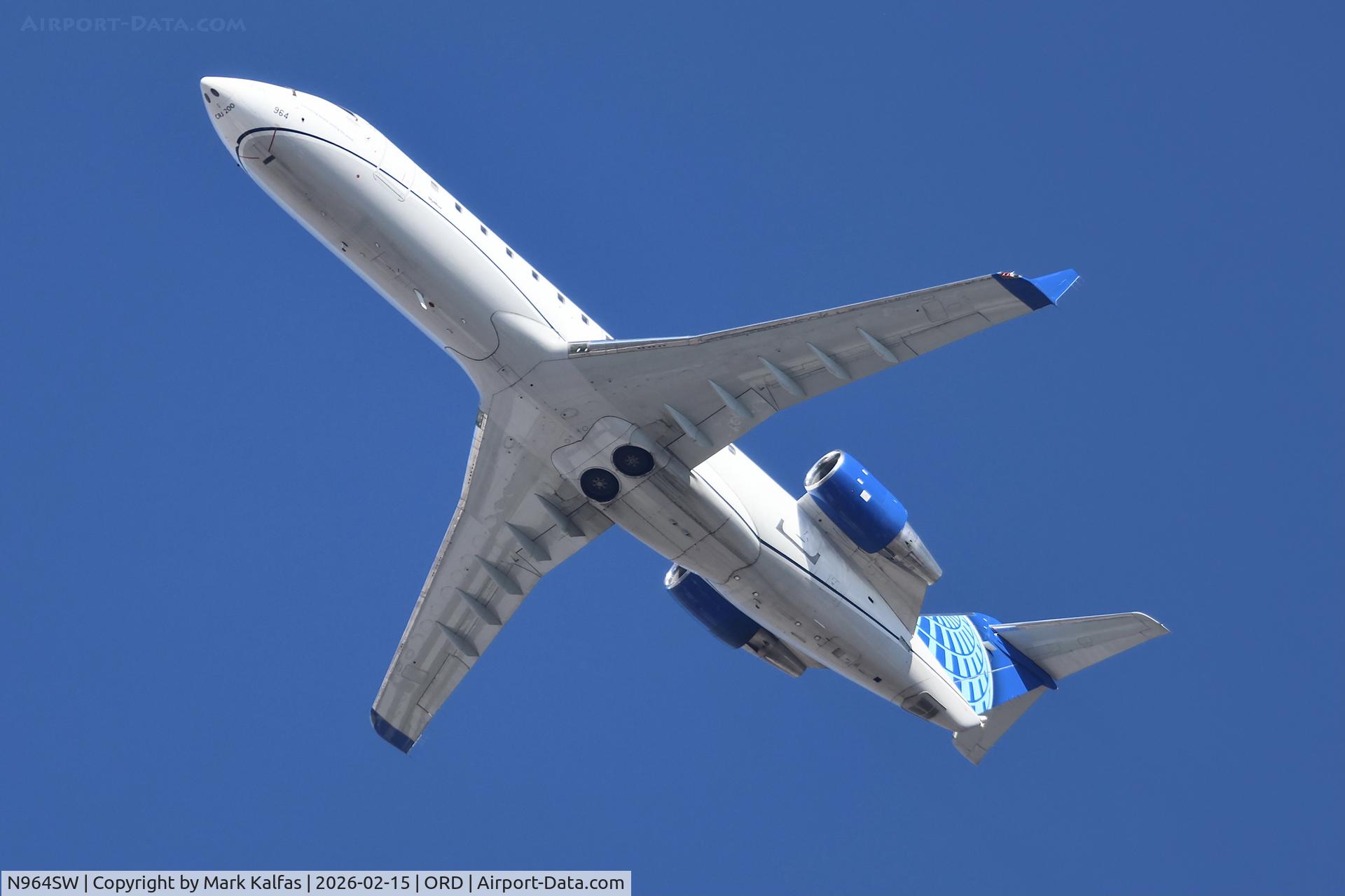 N964SW, 2003 Bombardier CRJ-200ER (CL-600-2B19) C/N 7868, CRJ2 SkyWest/United Express Bombardier CL-600-2B19 N964SW SKW5476 ORD-GRB