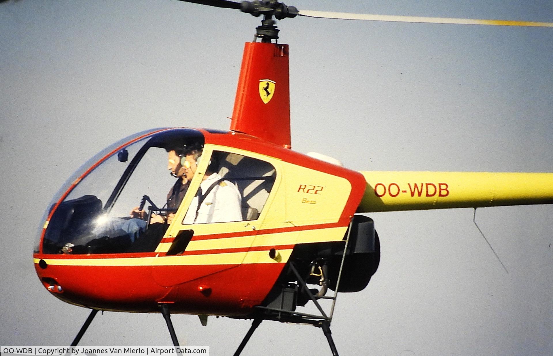 OO-WDB, Robinson R22 Beta C/N 2081, ex-slide