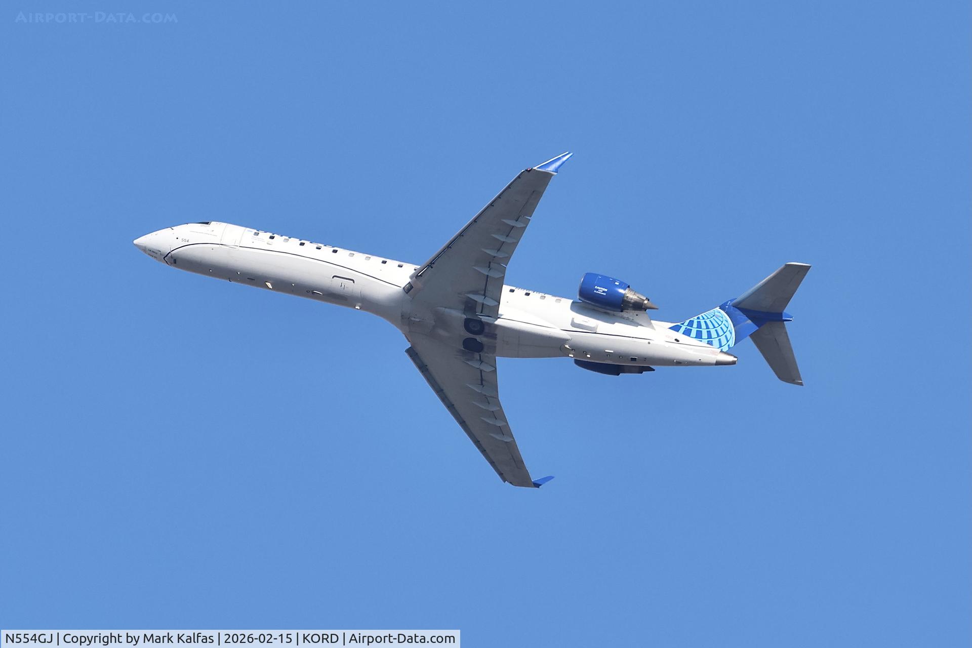 N554GJ, 2009 Bombardier CRJ-702 (CL-600-2C10) C/N 10297, CRJ7 GoJet/United Express Bombardier CRJ-702 CRJ-550 N554GJ  GJS5420 ORD-TVC