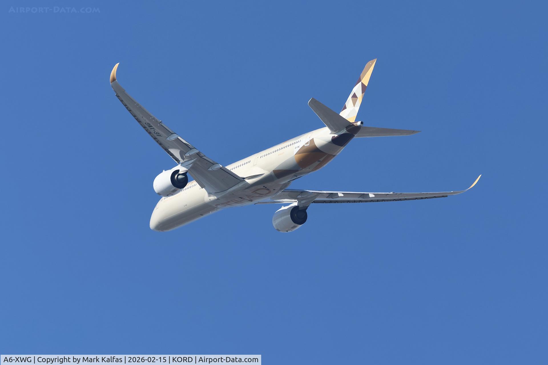 A6-XWG, 2025 Airbus 350-1041 C/N 717, A35K Etihad Airways Airbus A350-1000 A6-XWG EDT10 ORD-AUH 689A2055.JPG