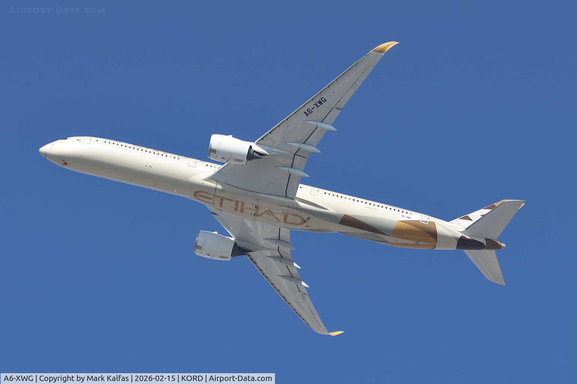 A6-XWG, 2025 Airbus 350-1041 C/N 717, A35K Etihad Airways Airbus A350-1000 A6-XWG EDT10 ORD-AUH 689A2055.JPG