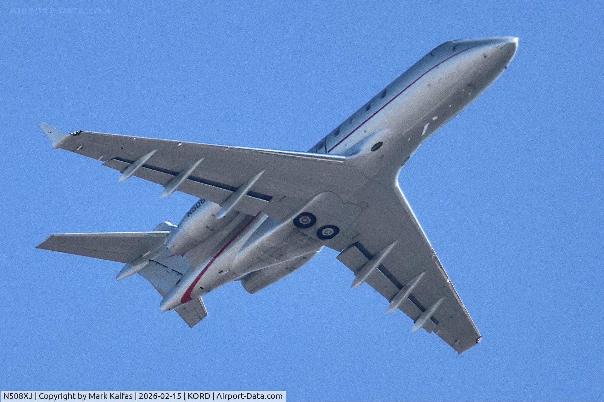N508XJ, 2003 Bombardier Challenger 300 (BD-100-1A10) C/N 20008, CL30 Vista America Bombardier Challenger 300 N508XJ VJA508 ORD-ASE
