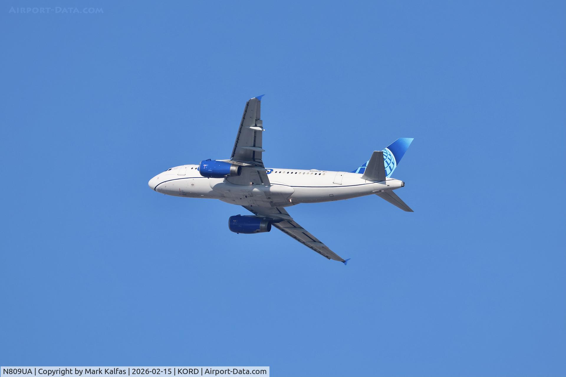 N809UA, 1998 Airbus A319-131 C/N 825, A319 United Airbus A319-131 N809UA UA1657 ORD-MSN