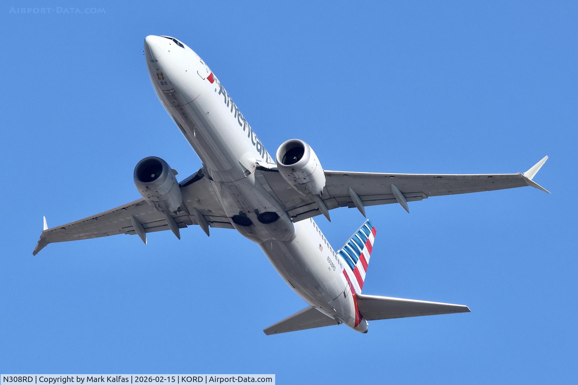 N308RD, 2017 Boeing 737-8 MAX C/N 44446, B38M American Boeing 737-8 MAX N308RD AA2212 ORD-SNA