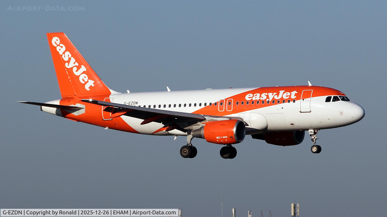 G-EZDN, 2008 Airbus A319-111 C/N 3569, at eham
