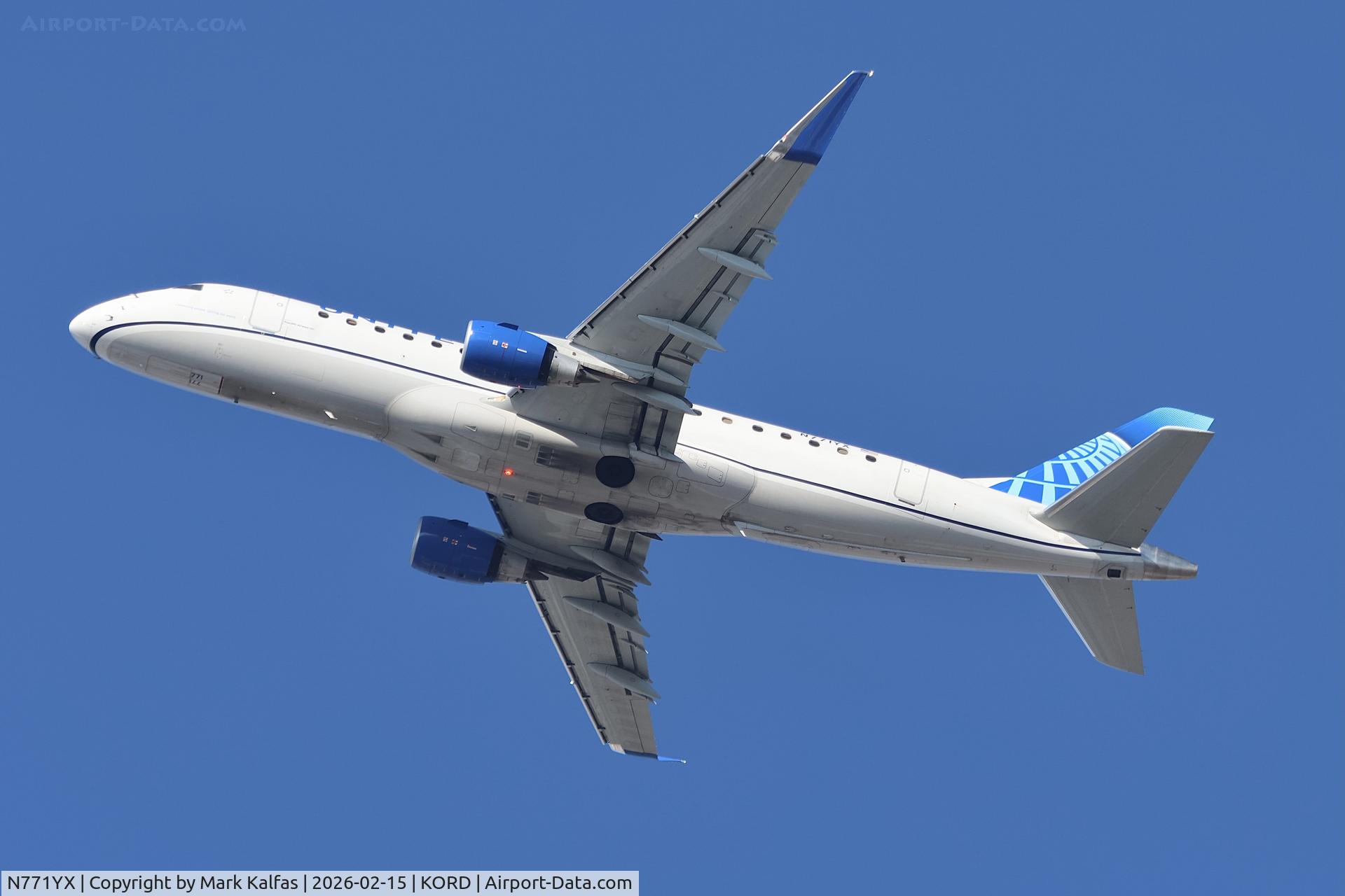 N771YX, 2024 Embraer 175LR (ERJ-170-200LR) C/N 17000970, E75L Republic Airways /United Express  Embraer 175LR  N771YX RPA3509 ORD-YOW