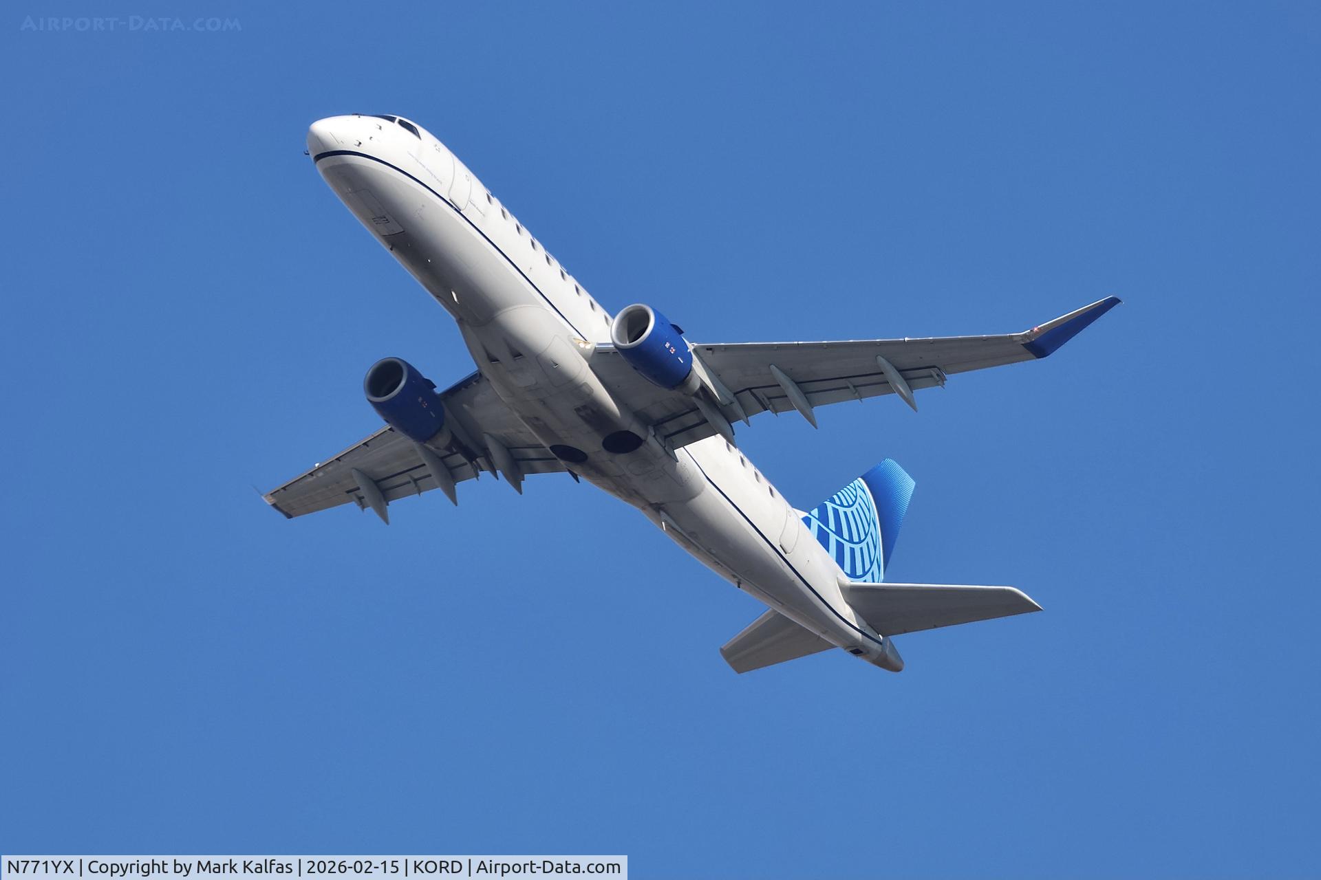 N771YX, 2024 Embraer 175LR (ERJ-170-200LR) C/N 17000970, E75L Republic Airways /United Express  Embraer 175LR  N771YX RPA3509 ORD-YOW