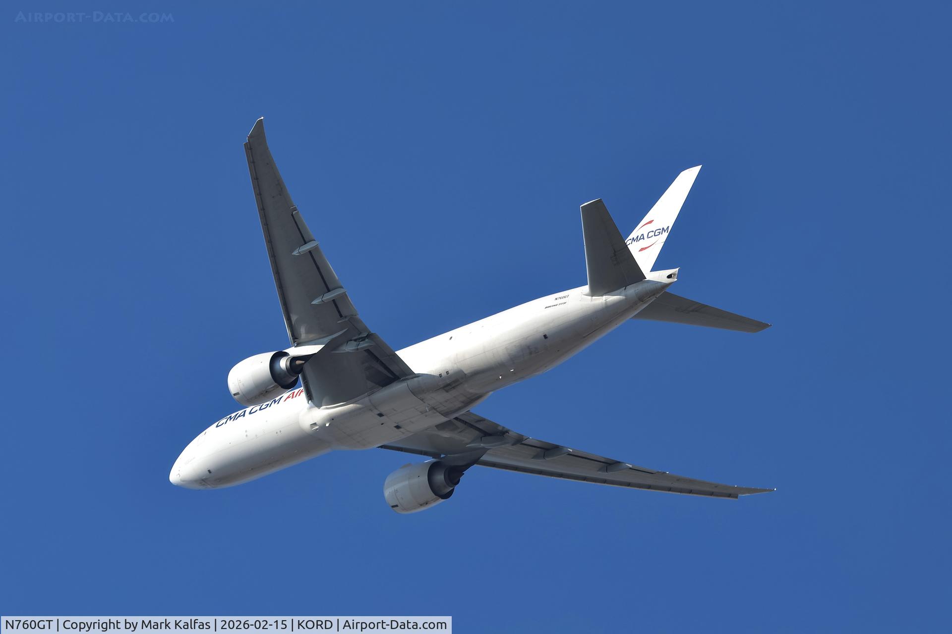 N760GT, 2024 Boeing 777-F C/N 68186, B772 CMA CGM Air Cargo / Atlas Air Boeing 777F N760GT ORD-ICN