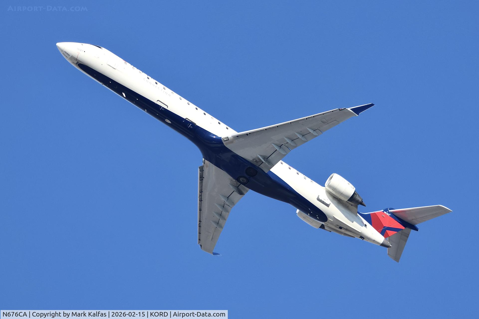 N676CA, 2007 Bombardier CRJ-900ER (CL-600-2D24) C/N 15127, CRJ9 Endevour Air /Delta Connection Canadair Regional Jet CRJ-900 N676CA, EDV5061 ORD-JFK