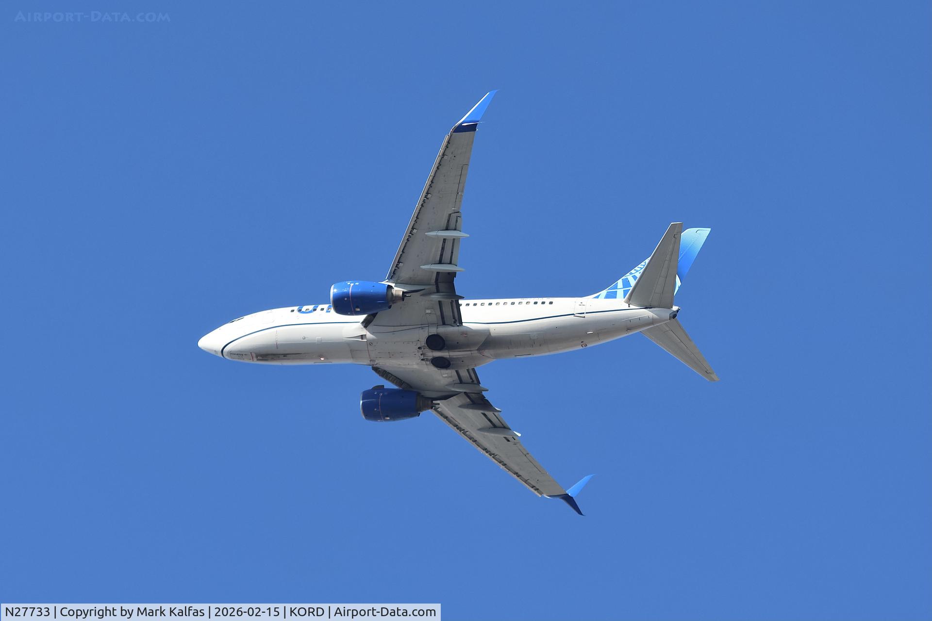 N27733, 1999 Boeing 737-724 C/N 28800, B737 United Boeing 737-724 N27733, UA2622 ORD-GRR