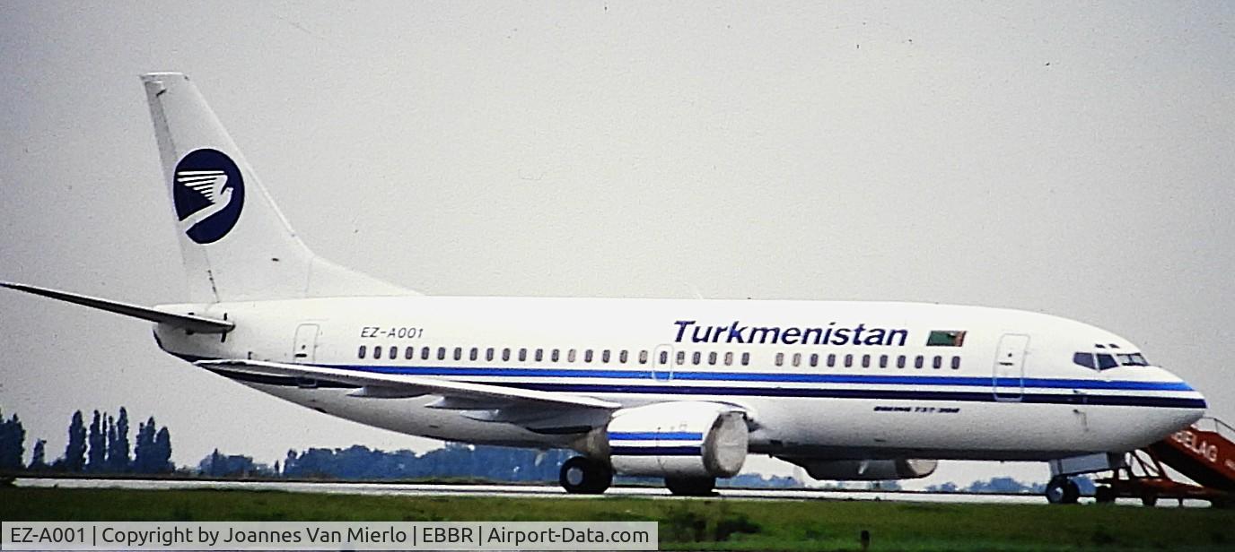 EZ-A001, 1992 Boeing 737-341 C/N 26855, ex-slide