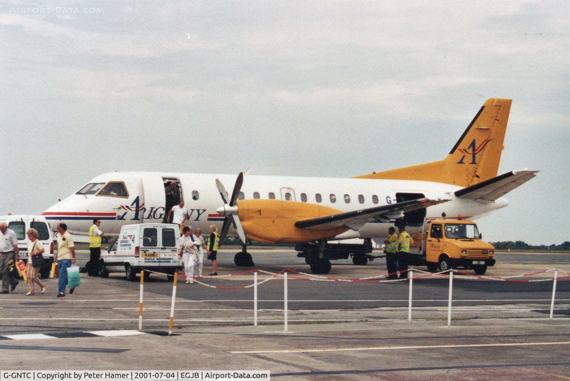 G-GNTC, 1985 Saab SF340A C/N 340A-020, Guernsey Airport
