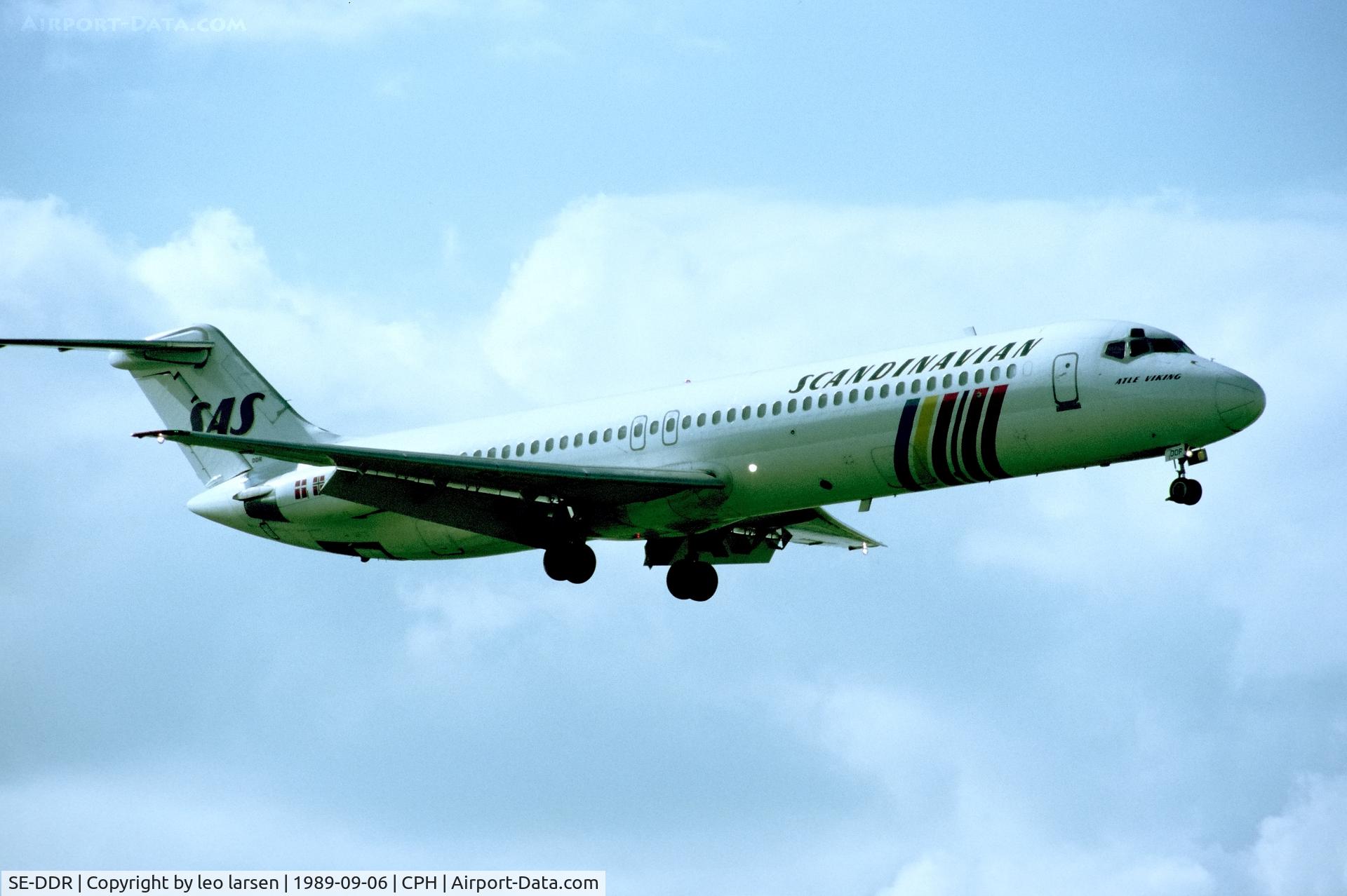 SE-DDR, 1976 Douglas DC-9-41 C/N 47750, Copenhagen 6.9.1988