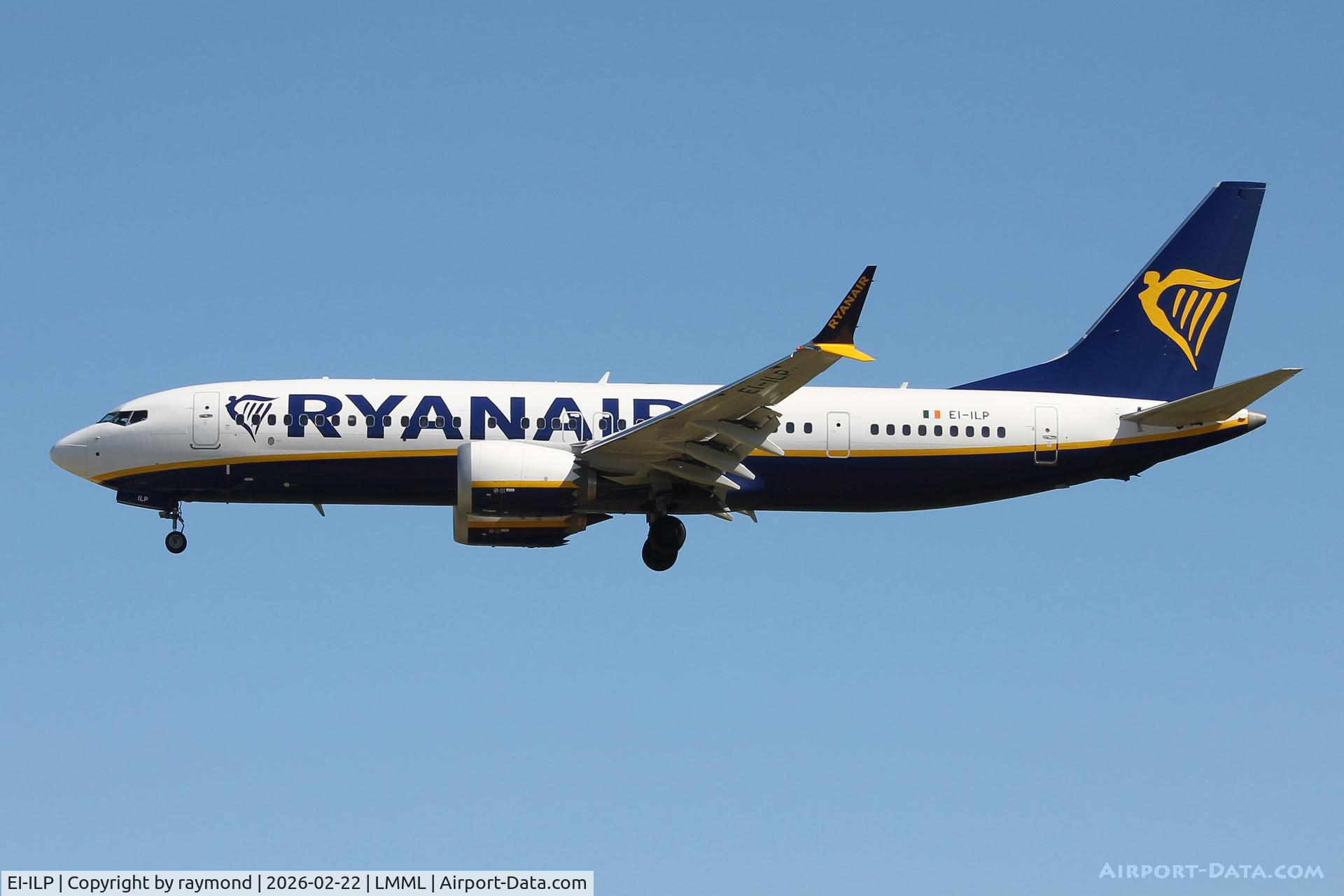 EI-ILP, Boeing 737- MAX 8 C/N 67065, Boeing 737-8200 MAX reg EI-ILP on final approach for RW31 Malta.