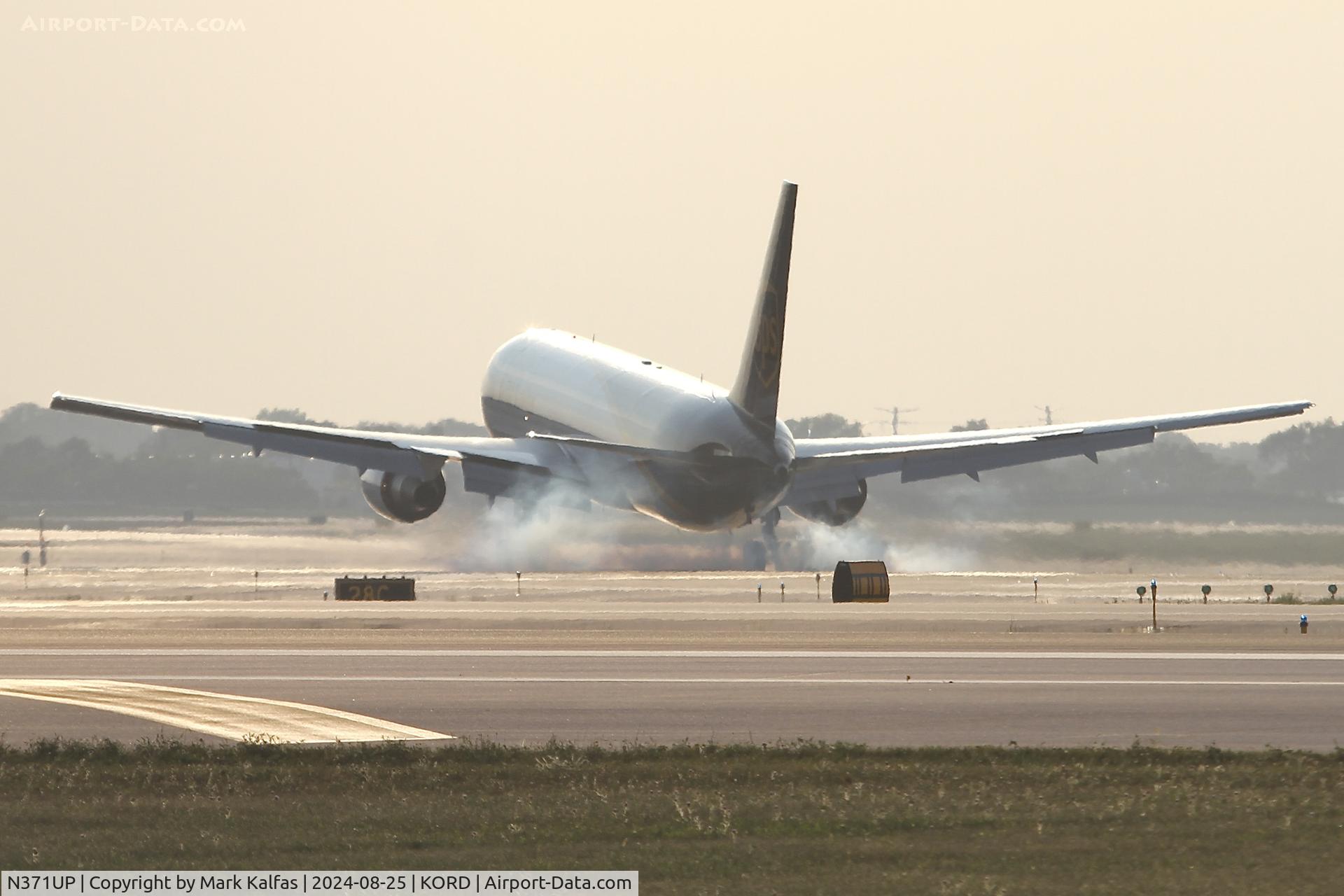 N371UP, 2020 Boeing 767-34AF/ER C/N 65791, B763 UPS  Boeing 767-34AF/ER N371UP arriving 28C KORD
