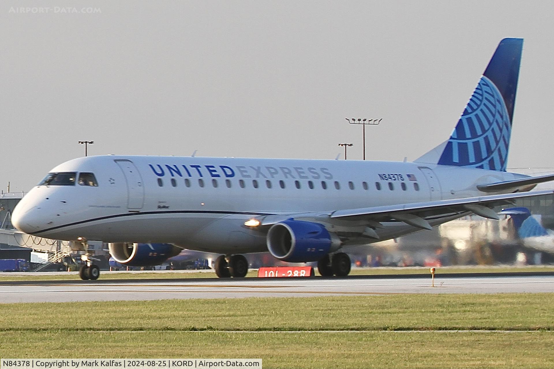 N84378, 2021 Embraer 175LL C/N 878, E75L Skywest / United Express Embraer 175LL N84378 departing  22L ORD