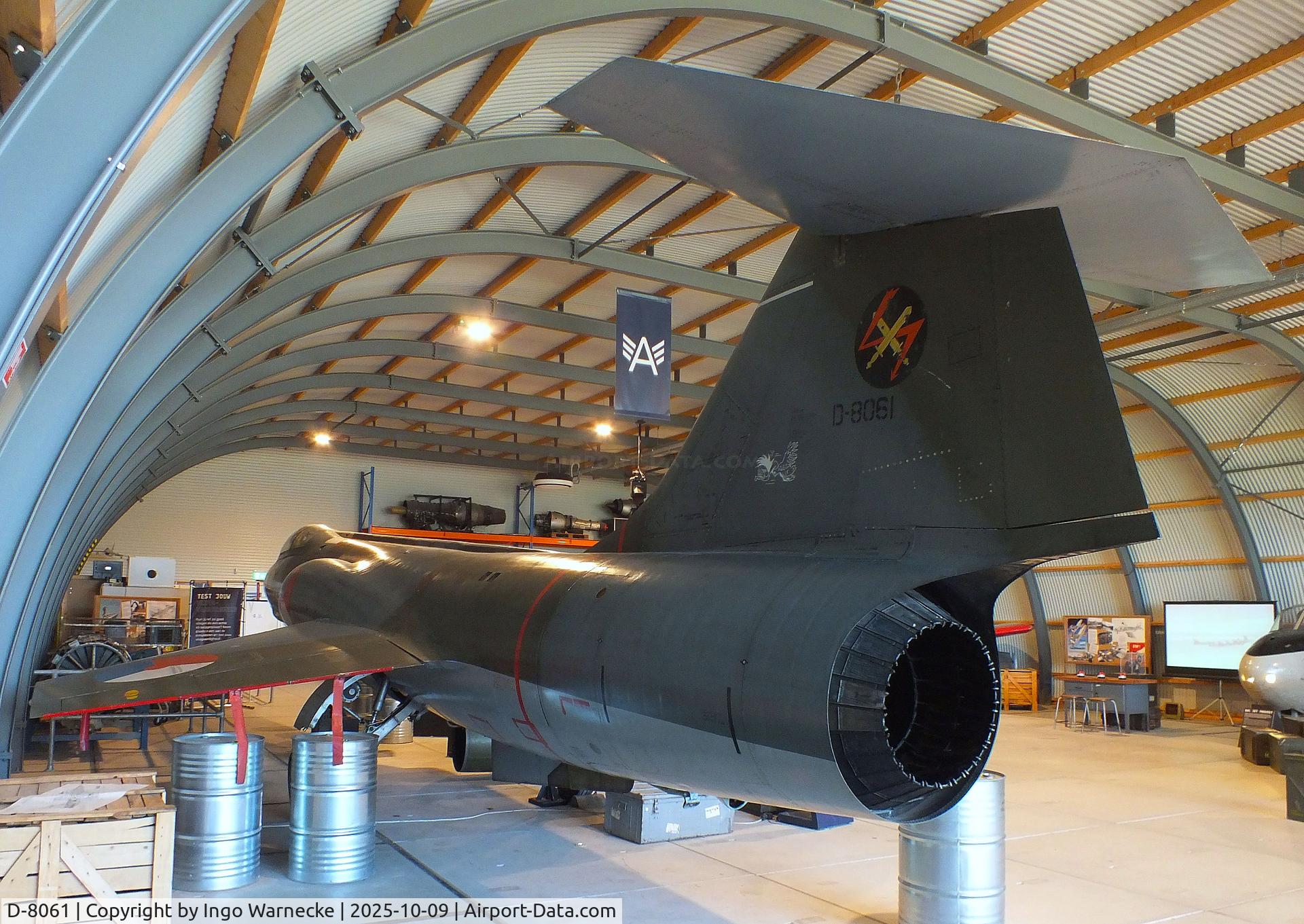 D-8061, 1963 Lockheed F-104G Starfighter C/N 683-8061, Lockheed F-104G Starfighter at the Aviodrome, Lelystad