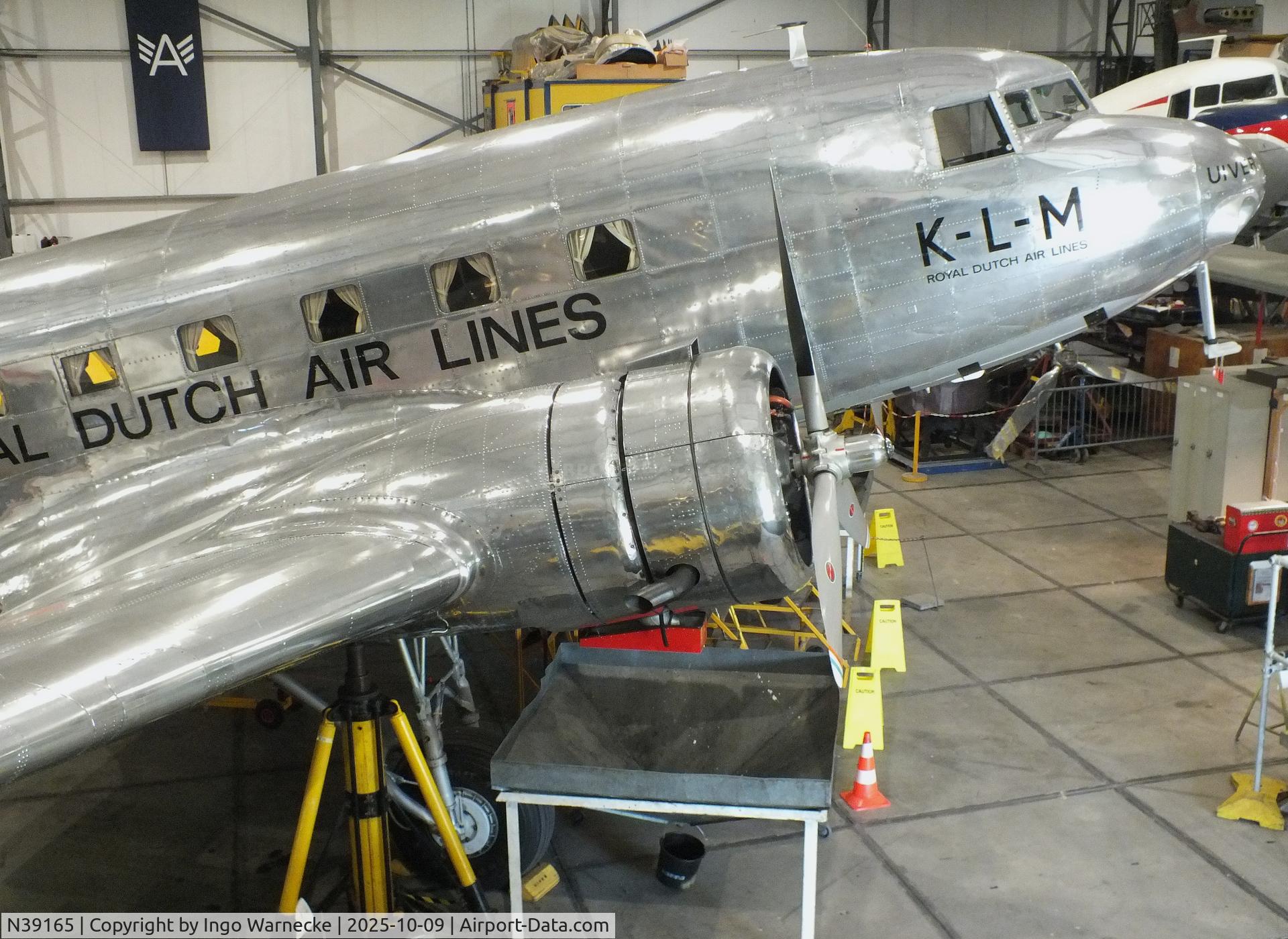 N39165, 1935 Douglas R2D-1 (DC-2) C/N 1404, Douglas R2D-1 (DC-2) in the markings of KLM 'PH-AJU' Uiver (crashed in 1934 in Irak) at the Aviodrome, Lelystad