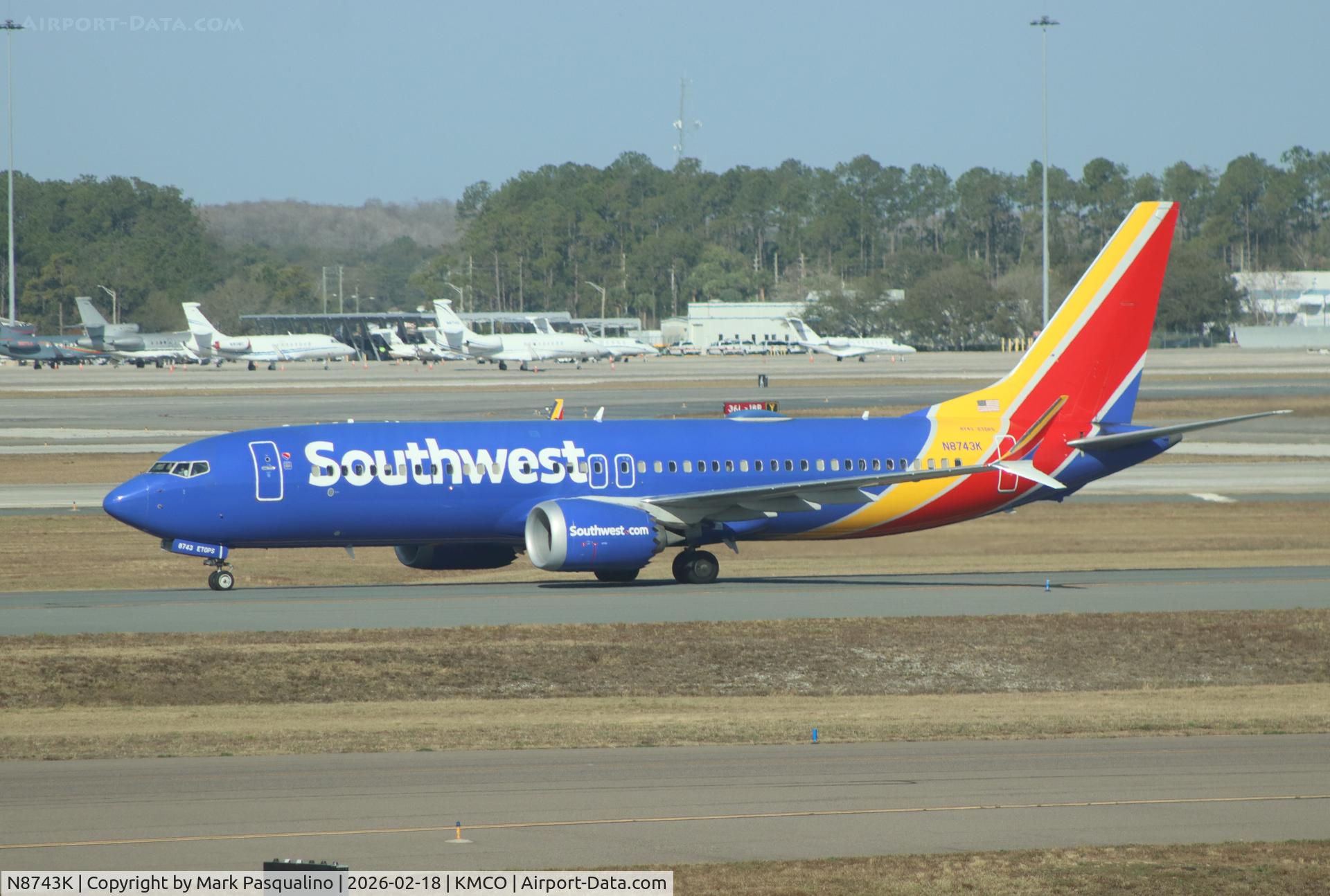 N8743K, 2021 Boeing 737-8 MAX C/N 62536, Boeing 737-8 MAX