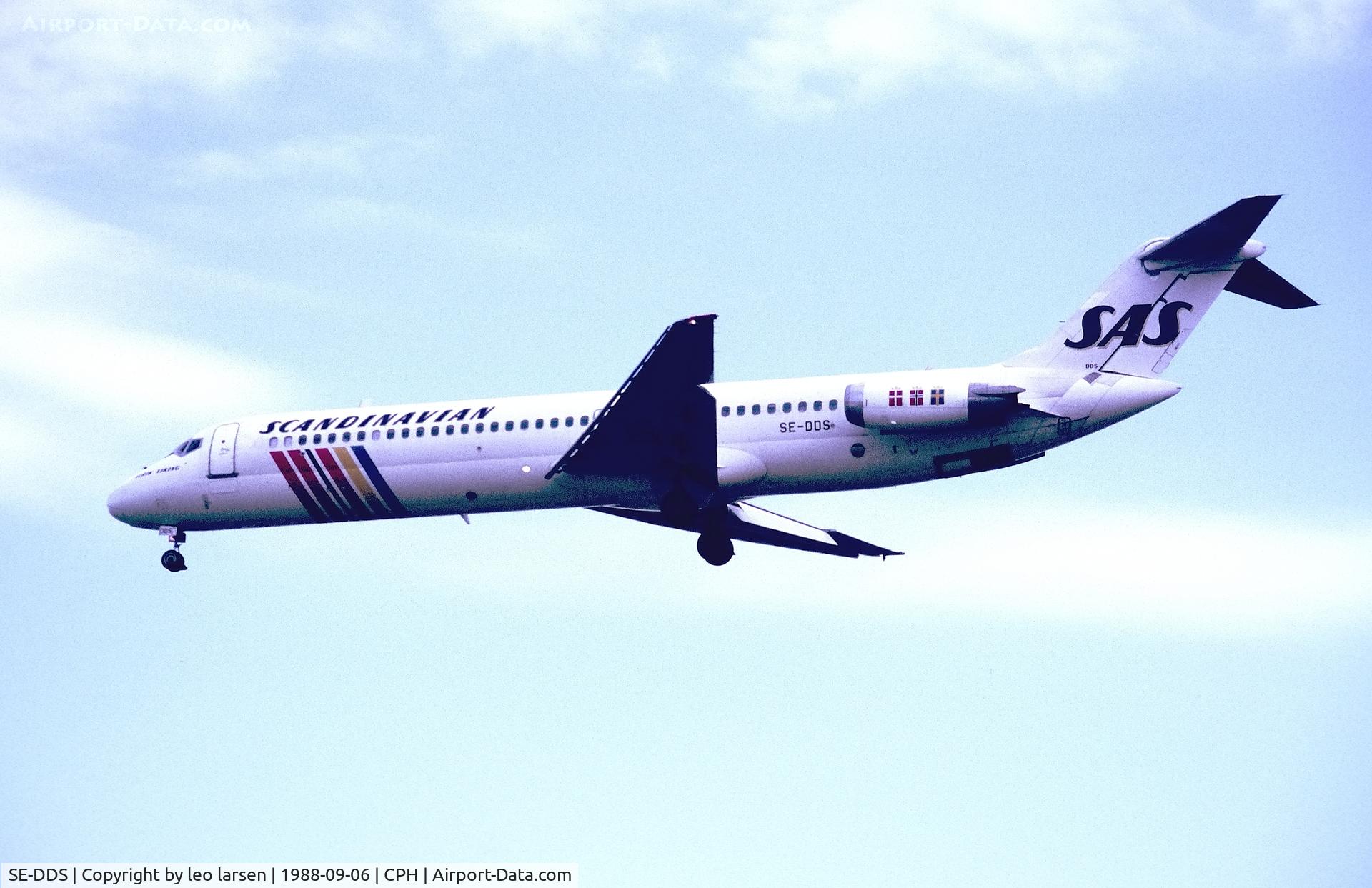 SE-DDS, 1978 Douglas DC-9-41 C/N 47777, Copenhagen 6.9.1988