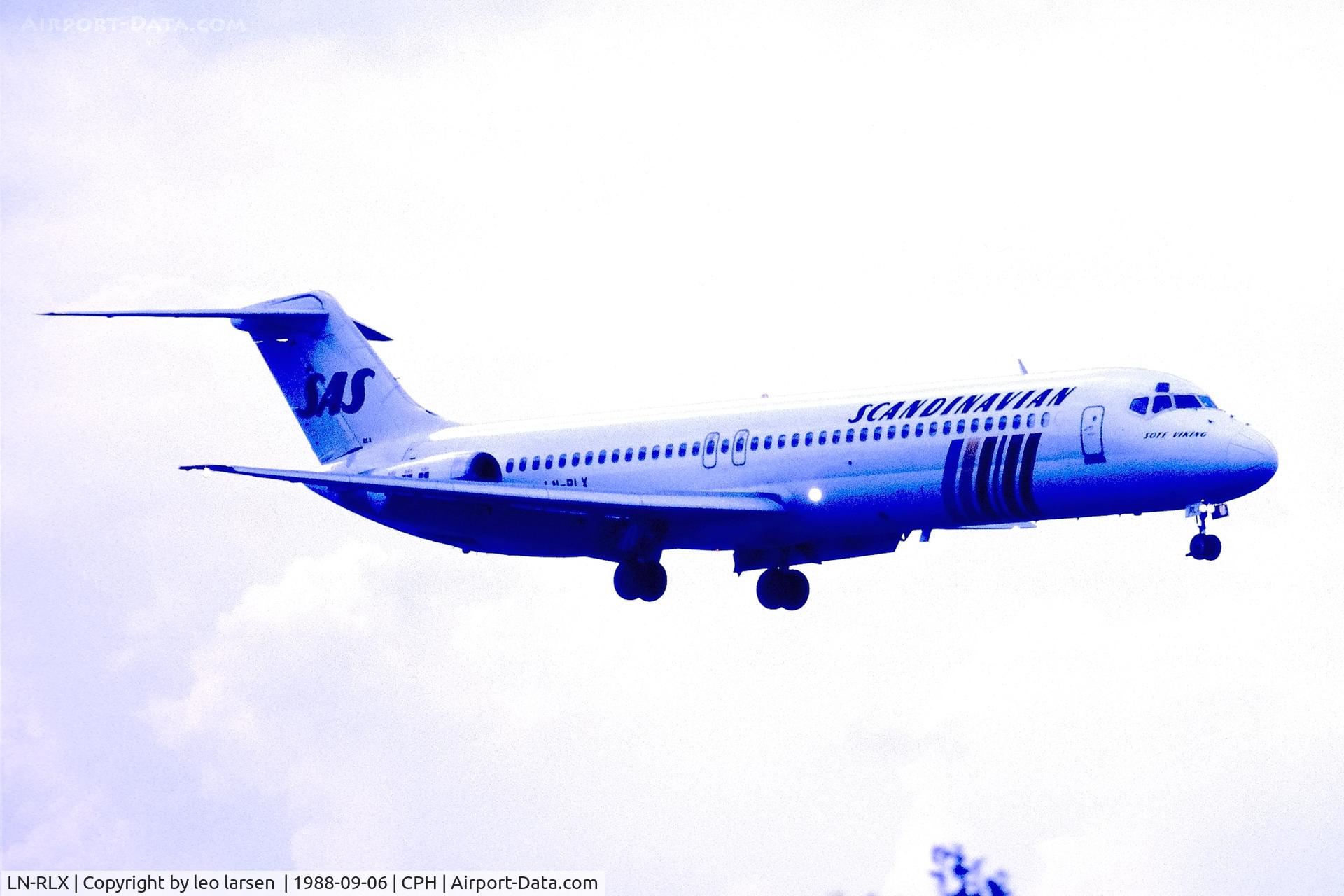 LN-RLX, 1972 Douglas DC-9-41 C/N 47513, Copenhagen 6.9.1988