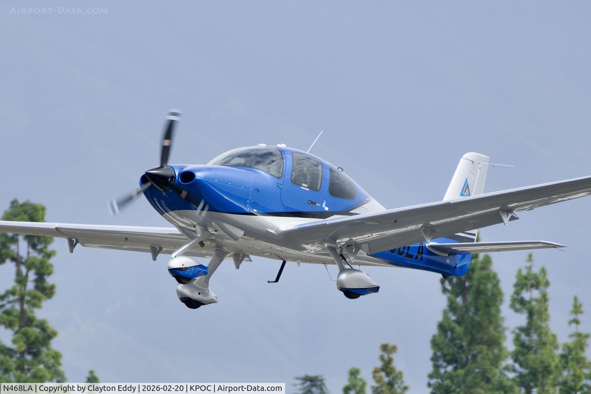 N468LA, 2025 Cirrus SR20 Premium C/N 10766, Brackett airport in California 2026
