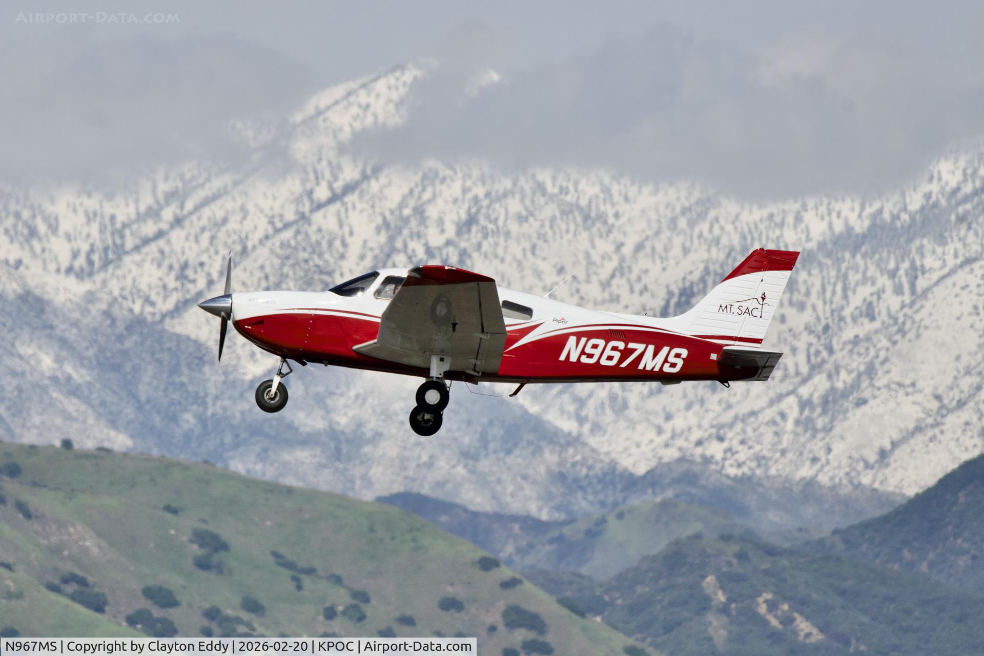 N967MS, 2023 Piper PA-28-161 Archer TX C/N 2881637, Brackett airport in California 2026