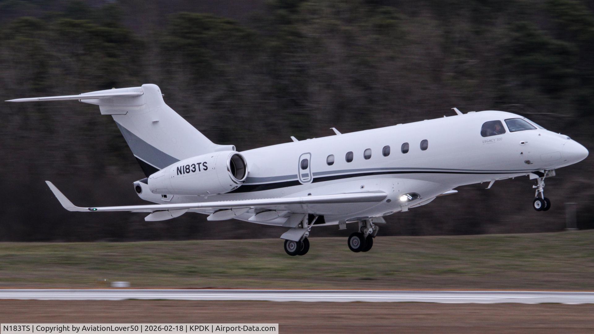 N183TS, 2018 Embraer EMB-550 (Legacy 500) C/N 55000090, Legacy 500