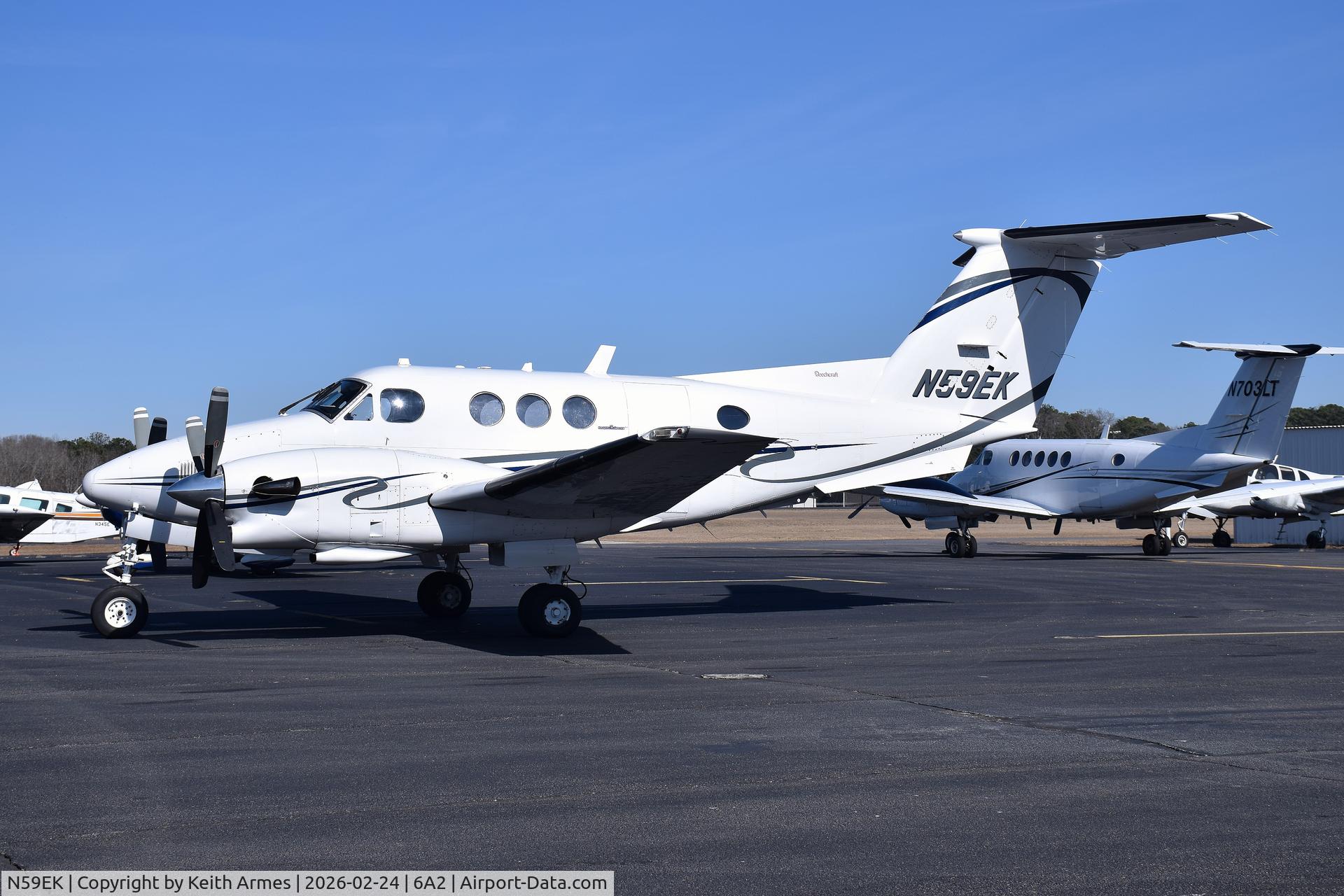 N59EK, 1980 Beech F90 King Air C/N LA-58, At Griffin, Ga Airport