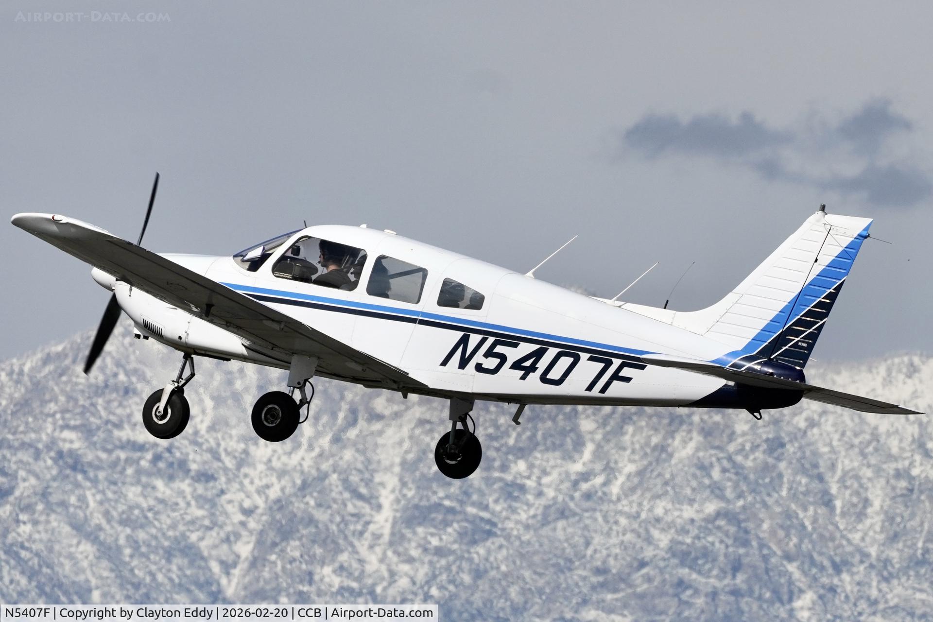 N5407F, 1977 Piper PA-28-181 Archer II C/N 28-7790112, Cable airport in California 2026
