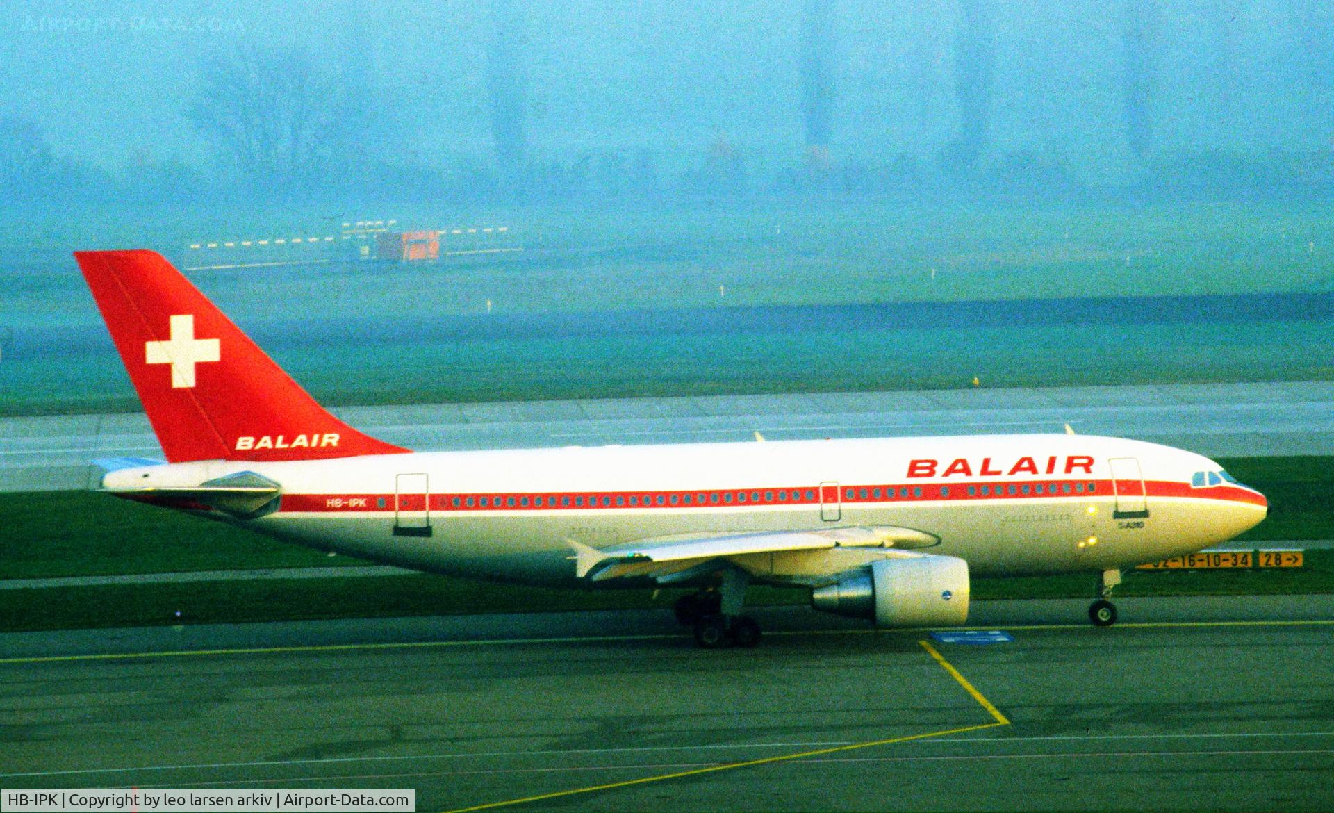 HB-IPK, 1986 Airbus A310-322 C/N 412, Unknown location