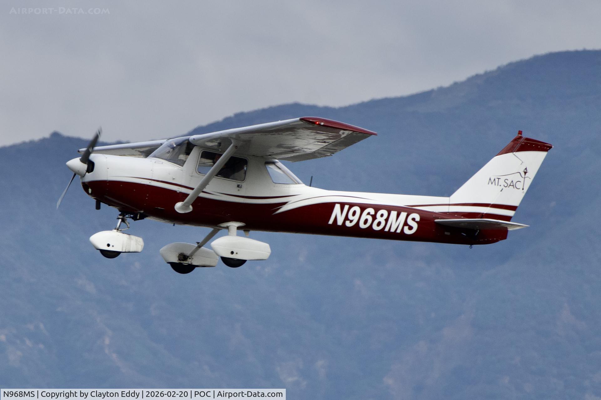 N968MS, 1977 Cessna 152 C/N 15281080, Brackett airport in California 2026