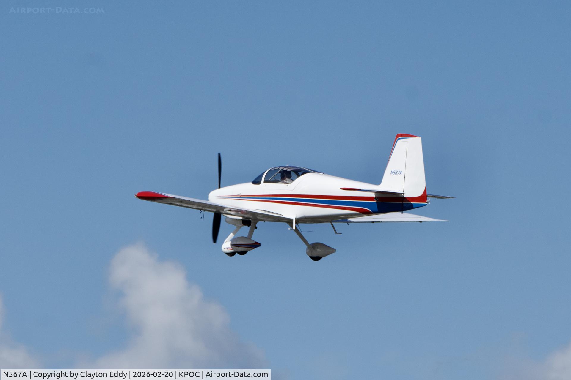 N567A, 2005 Vans RV-7A C/N 70597, Brackett airport in California 2026