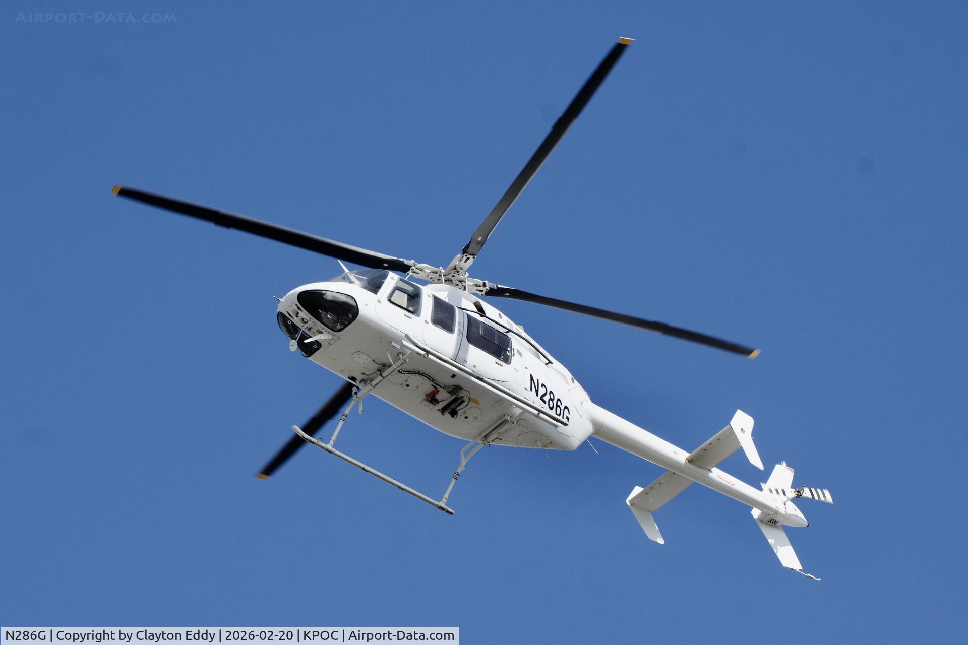 N286G, 1996 Bell 407 C/N 53042, Brackett airport in California 2026