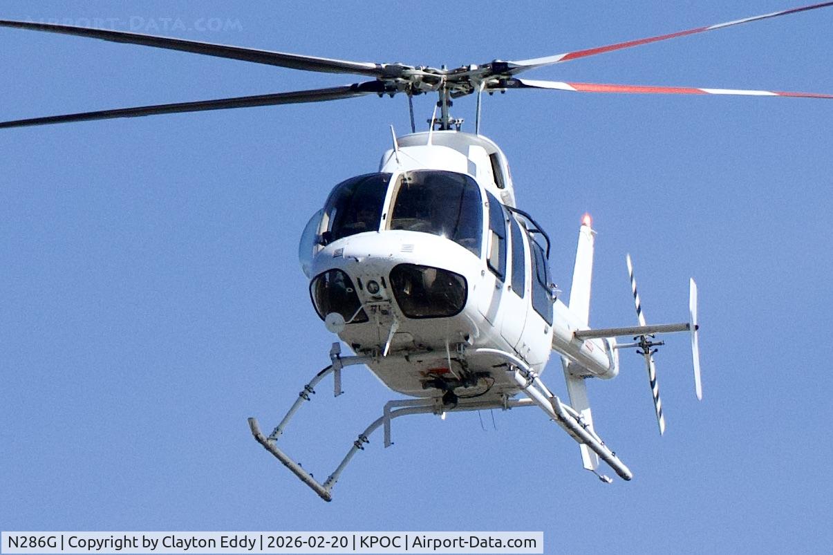 N286G, 1996 Bell 407 C/N 53042, Brackett airport in California 2026