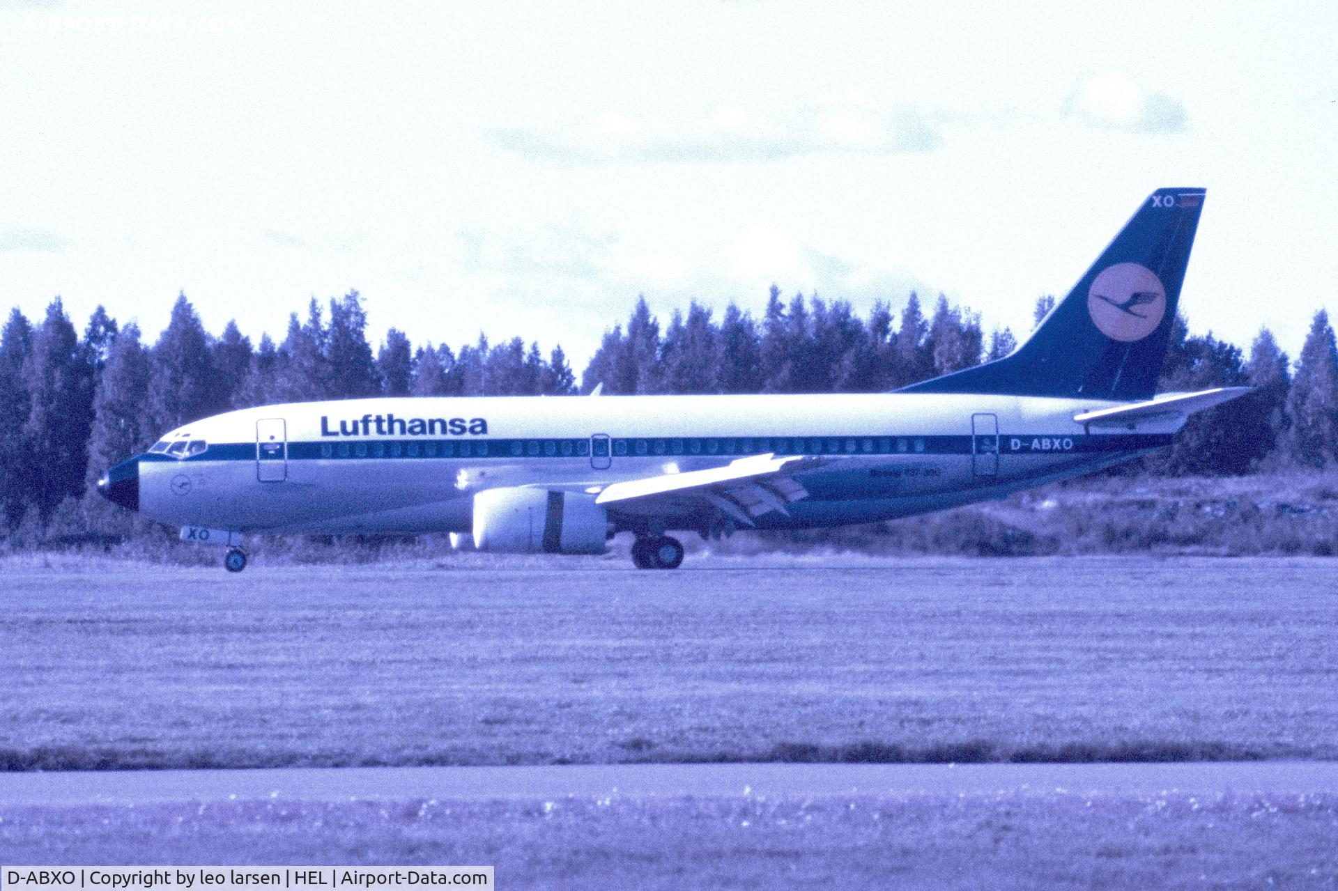 D-ABXO, 1987 Boeing 737-330 C/N 23873, Helsinki 21.9.1988